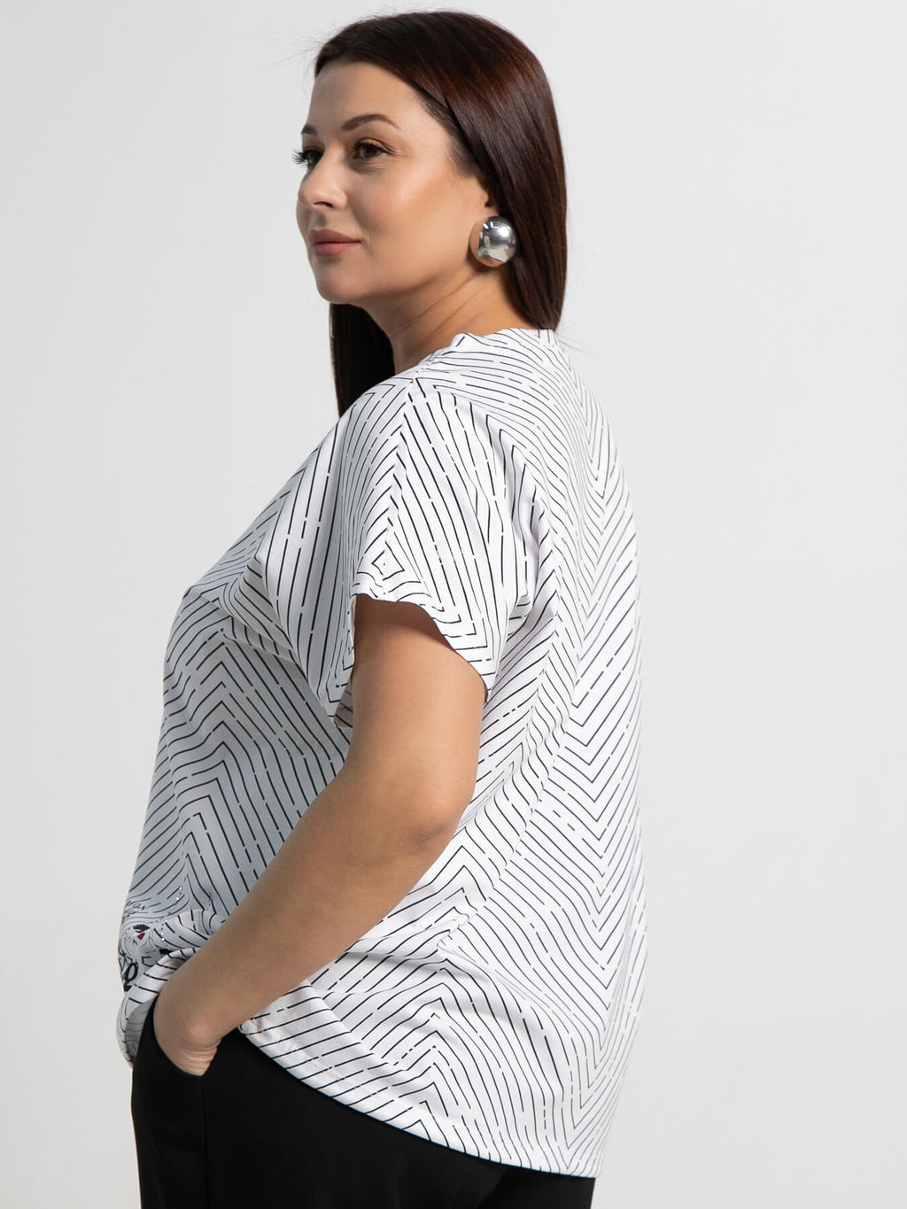 Блуза Ханна (белая) Б15356-20М - Lt collection фото 8