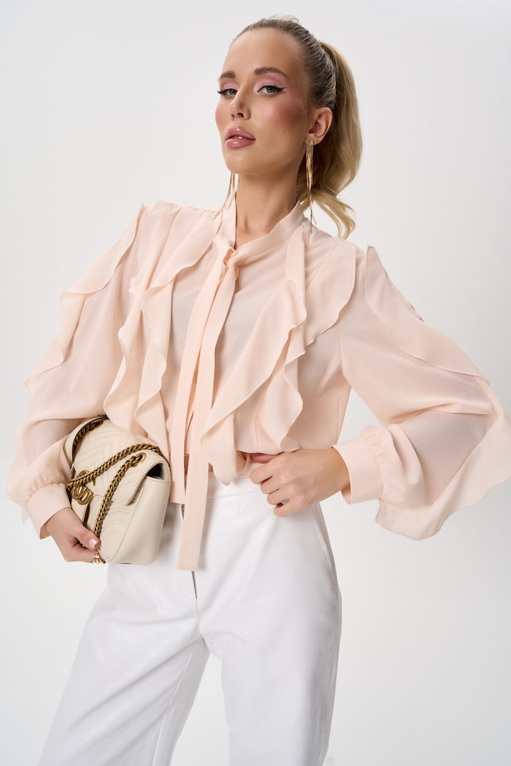 Рубашка Кристл (персиковый)