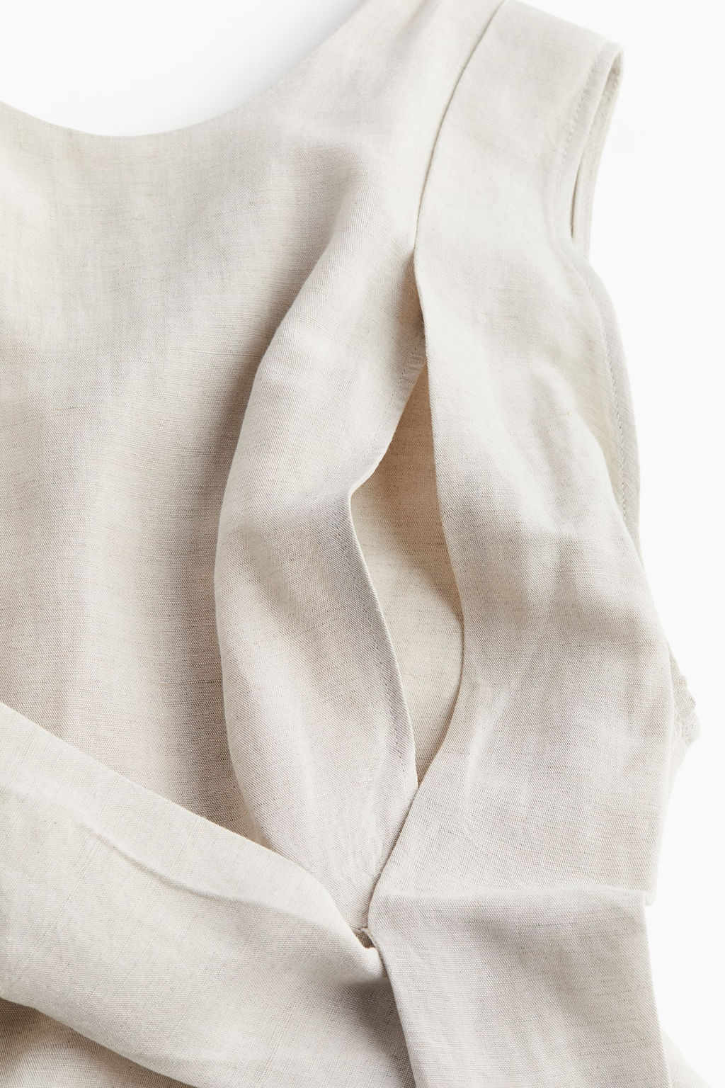 MAMA Vestido de lactancia en mezcla de lino - H&m фото 9