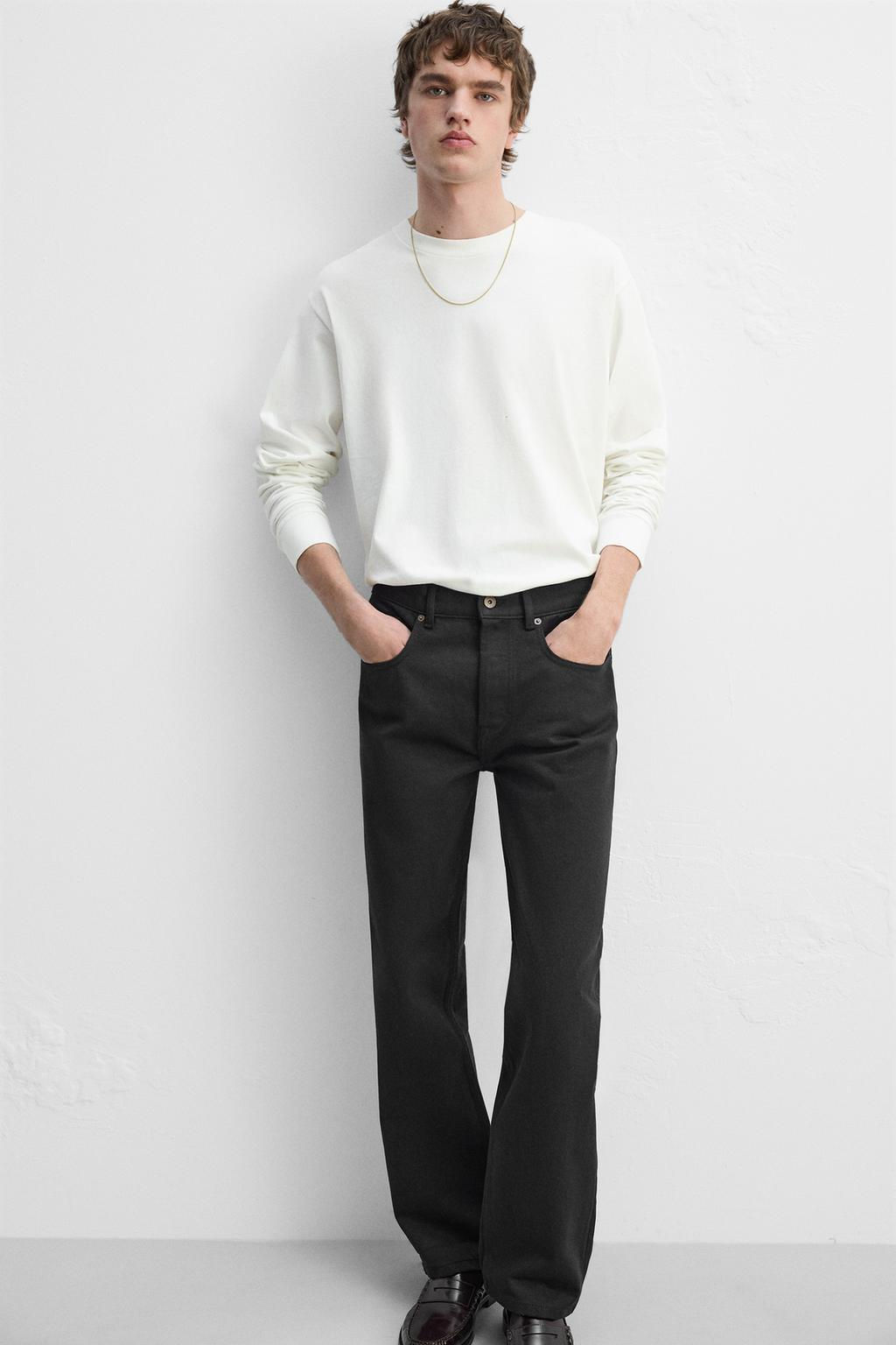 MEDIUM WEIGHT LONG SLEEVE T-SHIRT - Zara фото 5