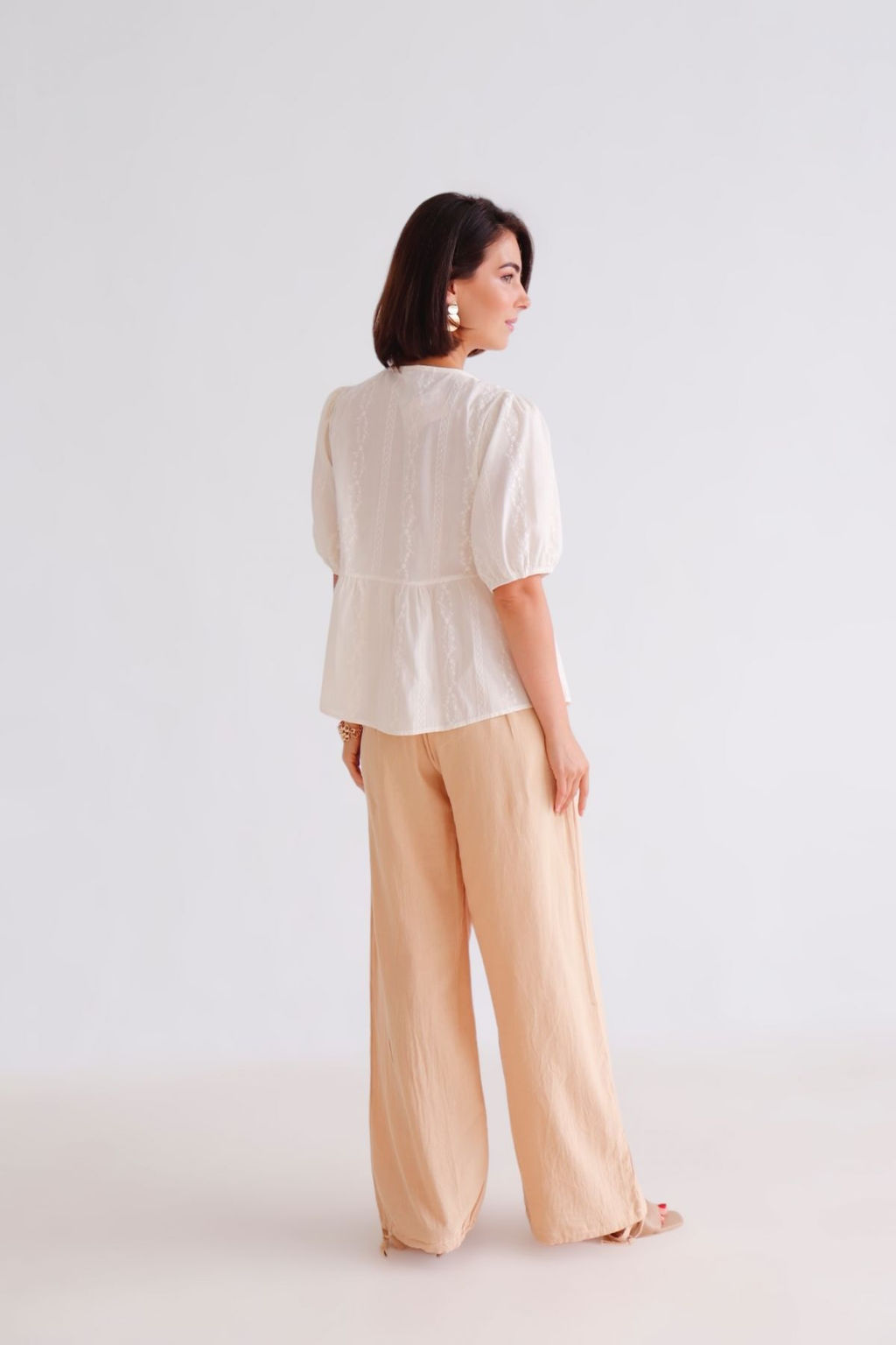 Martichelli Блуза кремовая  фото 9