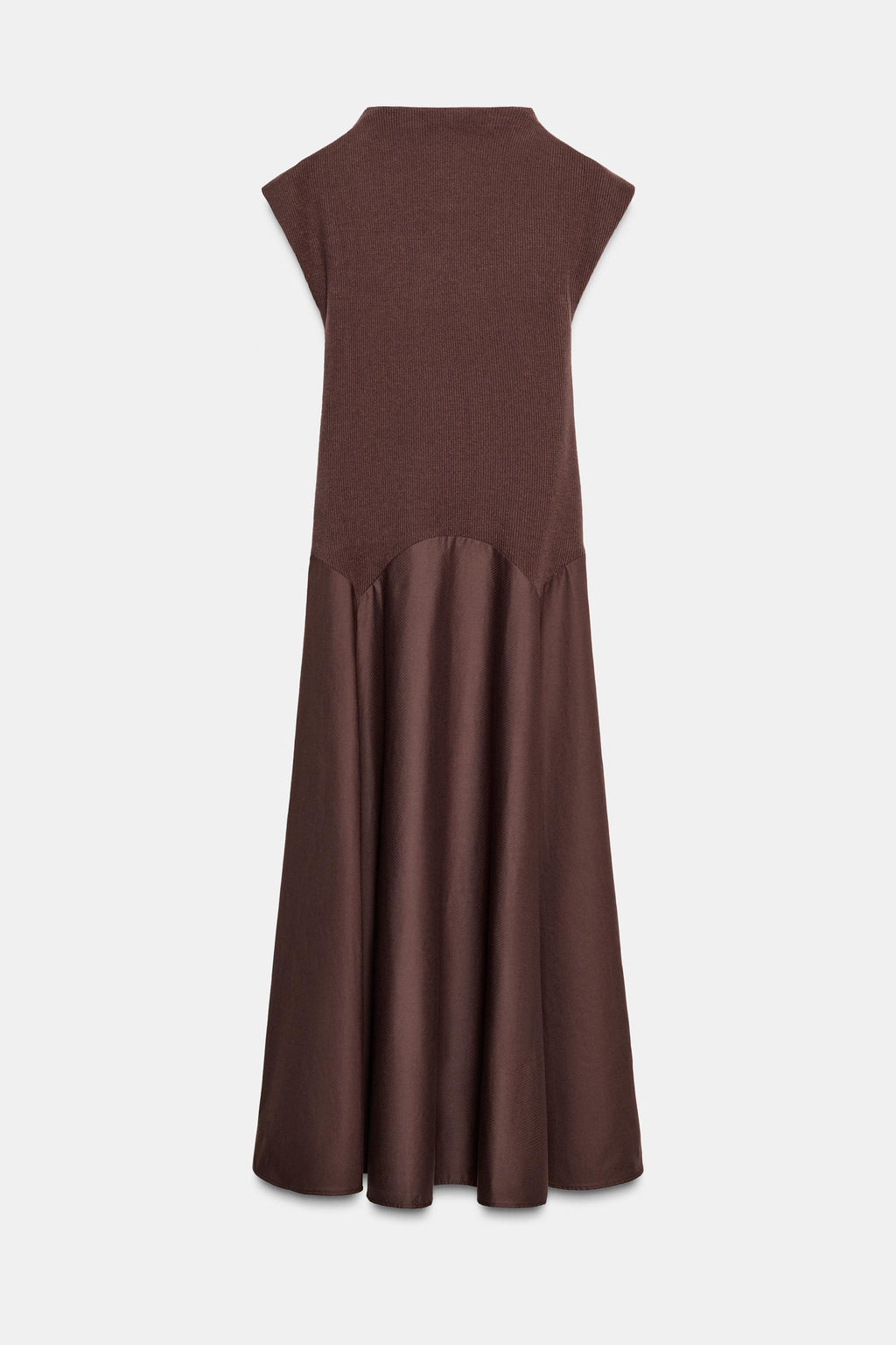SOFT FABRIC DRESS WITH CONTRAST DESIGN - Zara фото 6