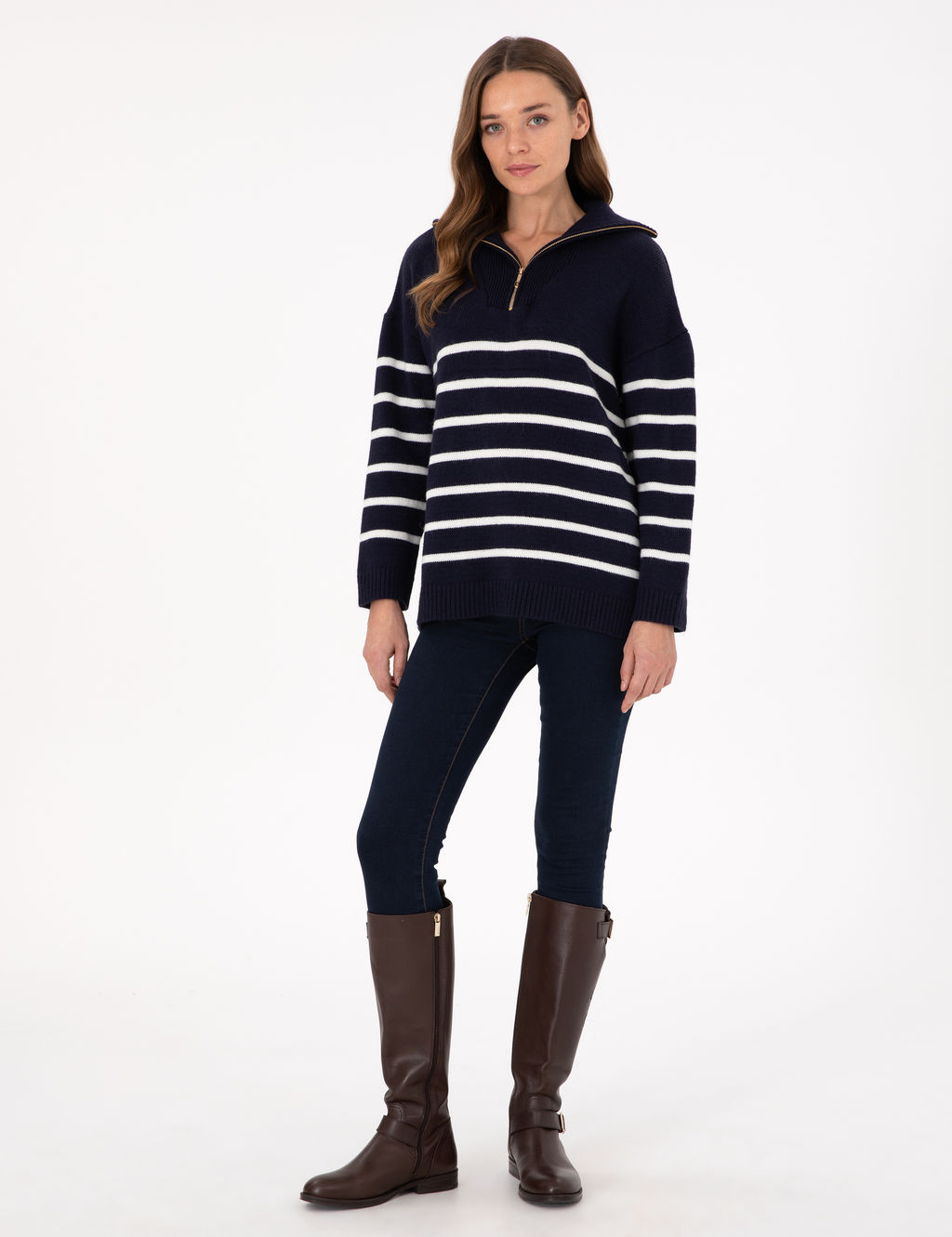 Lacivert Comfort Fit Kazak