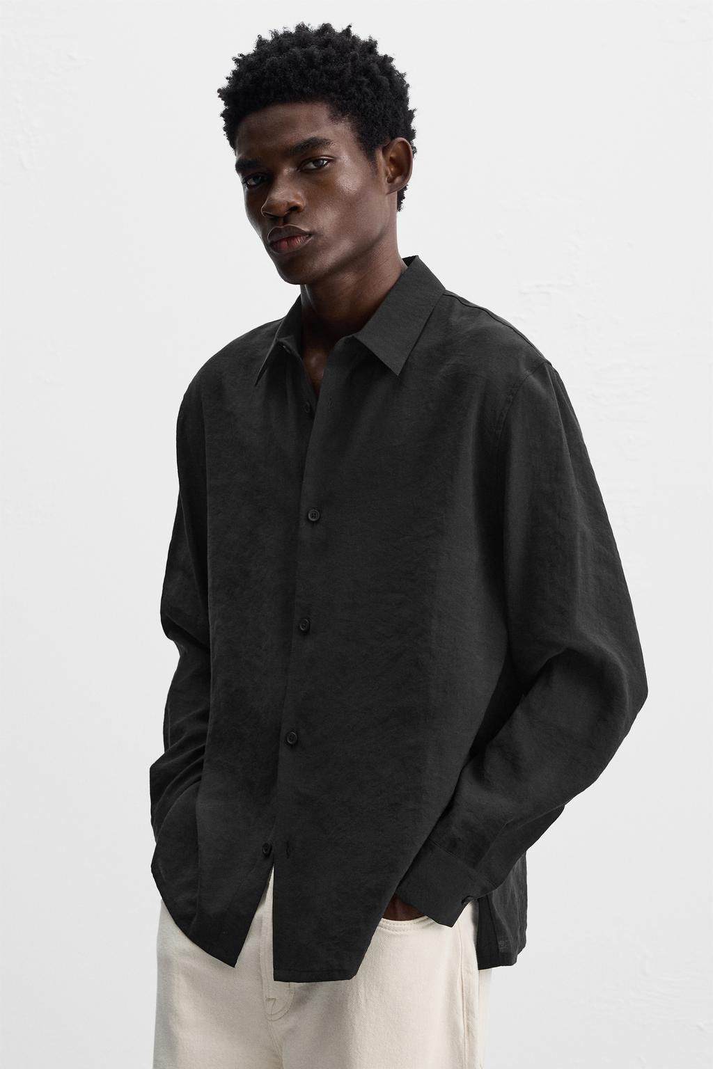 SHIRT WITH SIDE BUTTONS - Zara фото 6