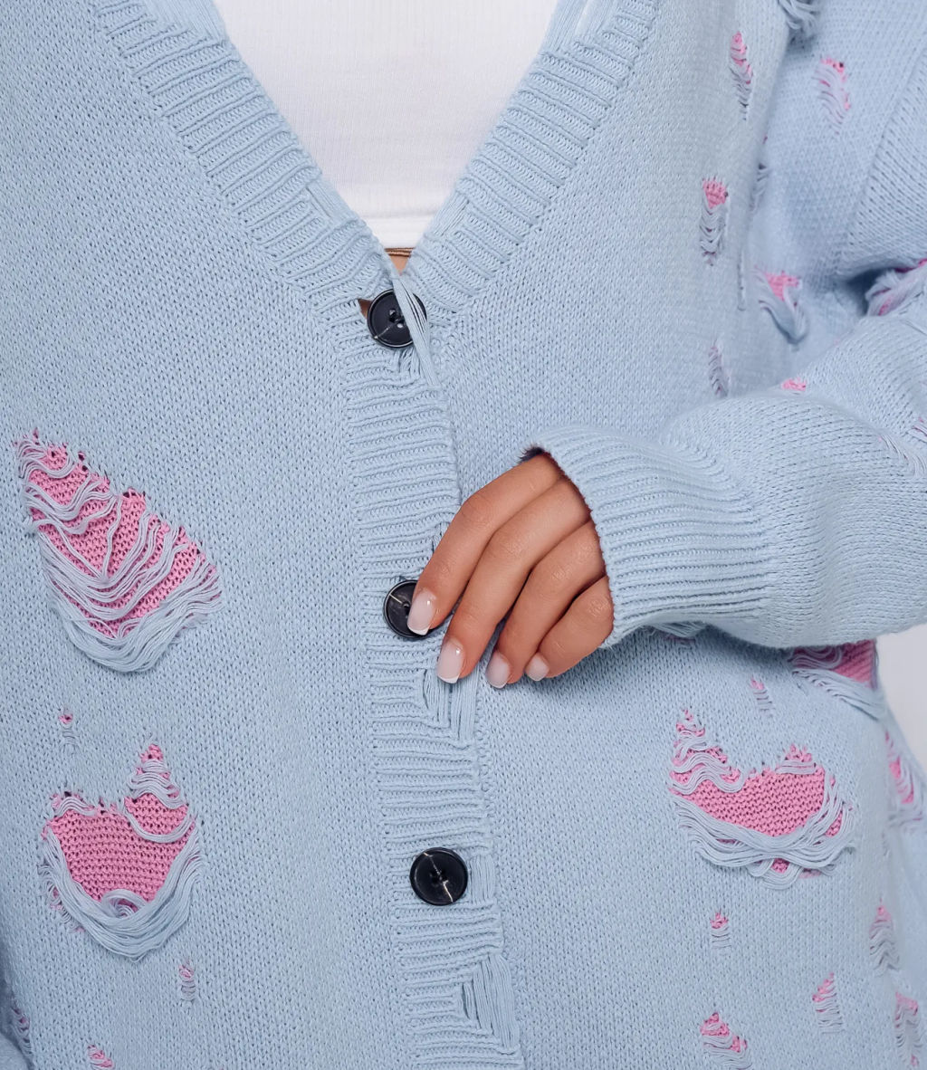 Кардиган #КТ884 (2), голубой - Dommod фото 5