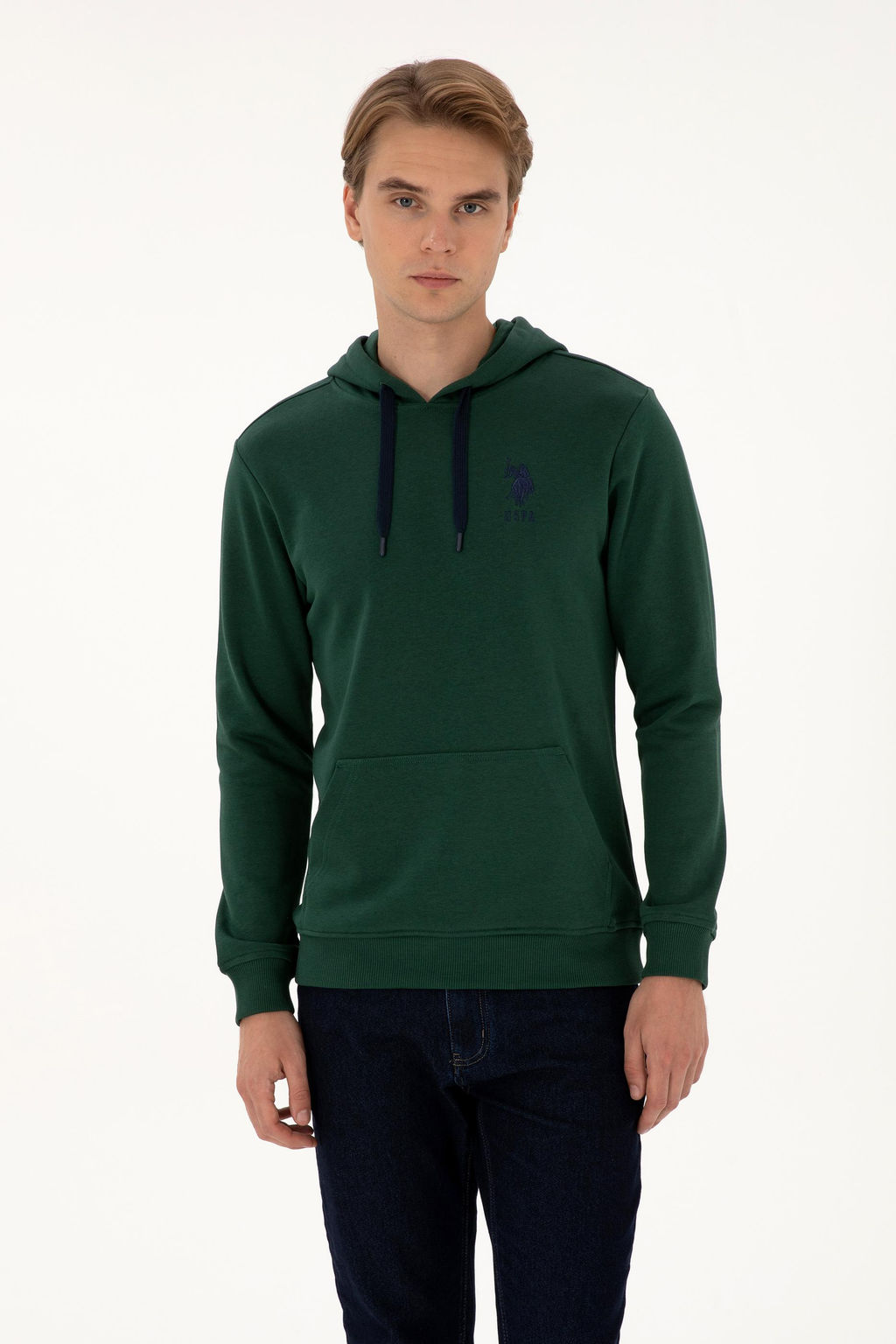 Erkek Koyu Ye_il Basic Sweatshirt Sepette S_rpriz _ndirim - U.s. polo assn фото 3