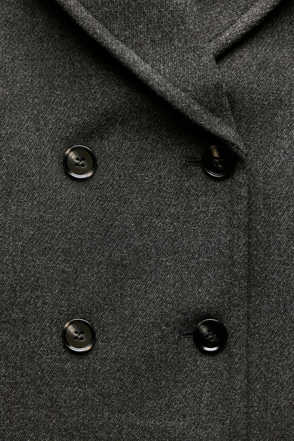 SHORT DOUBLE-BREASTED COAT - Zara фото 17