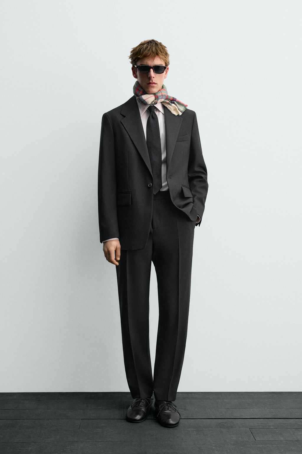 AARON LEVINE X ZARA WOOL TUXEDO TROUSERS  фото 9