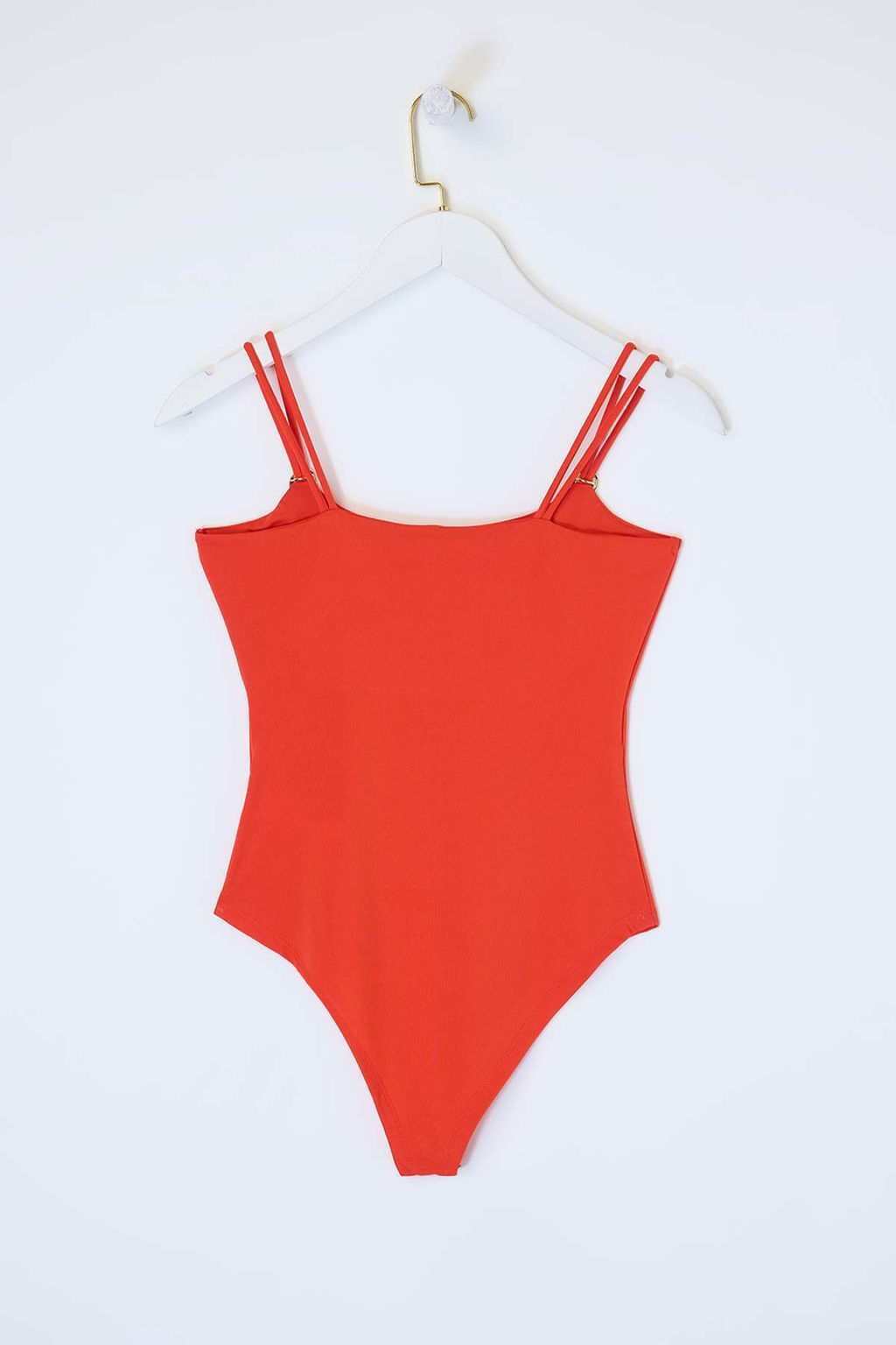 Siyah Vucuda Oturan Havuz Yaka Kolsuz Aksesuar Detayl? C?tc?tl? Esnek Orme Body TWOSS26BD00006 - Trendyolmilla фото 6