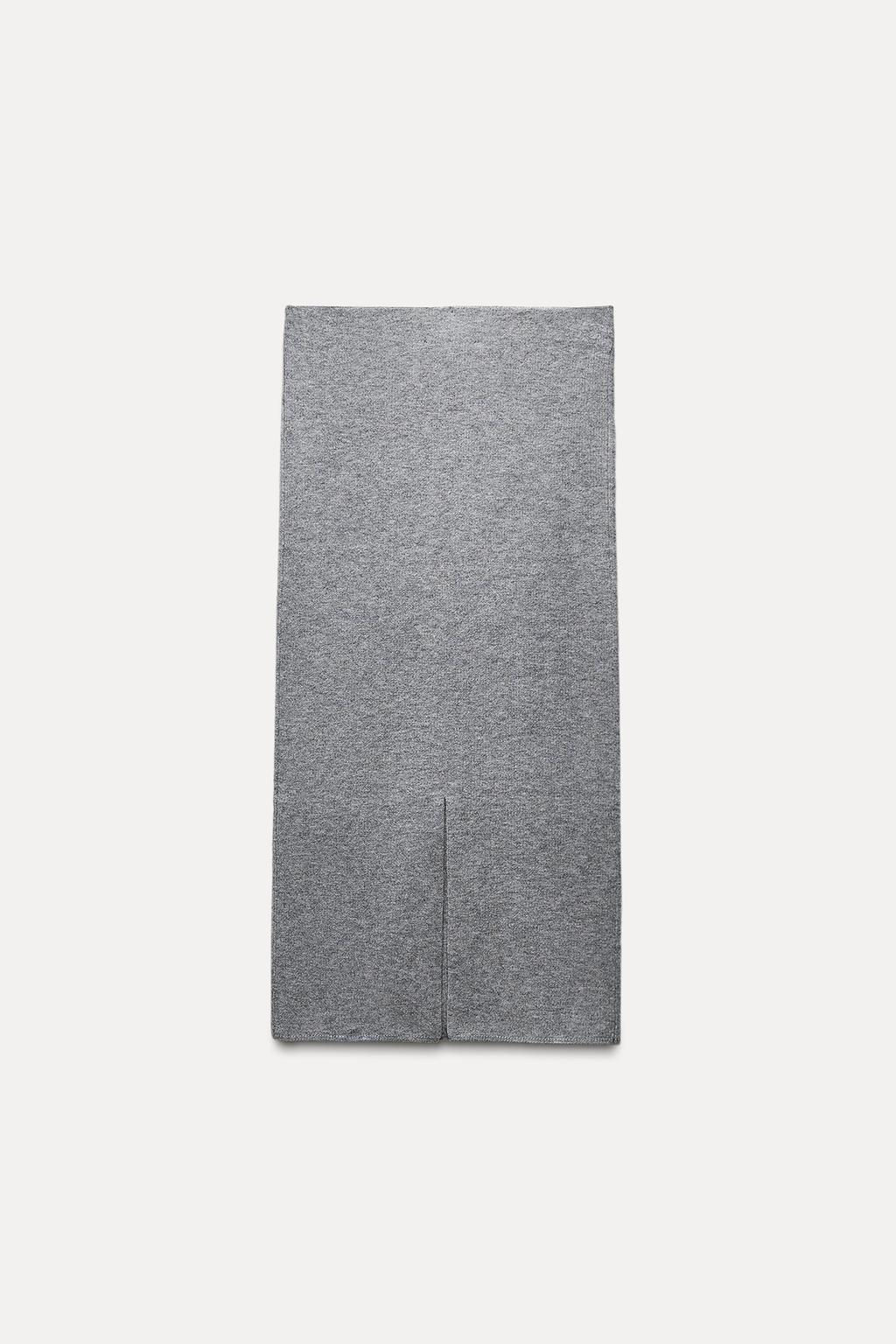 PLAIN KNIT MIDI SKIRT - Zara фото 3