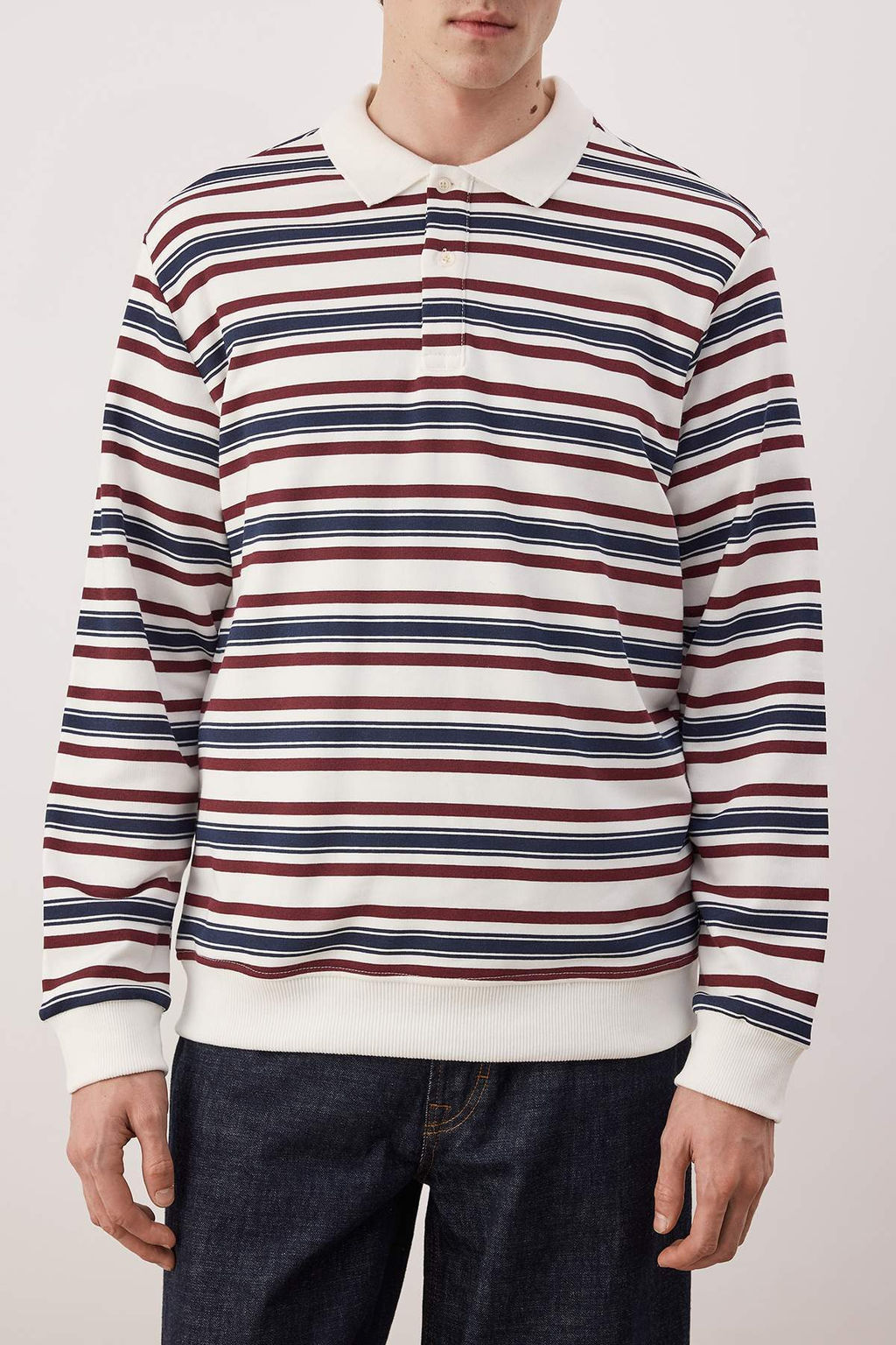 Lacivert Regular/Normal Kesim Polo Yaka Orme Sweatshirt TMNAW26SW00054 - Trendyolmilla фото 3