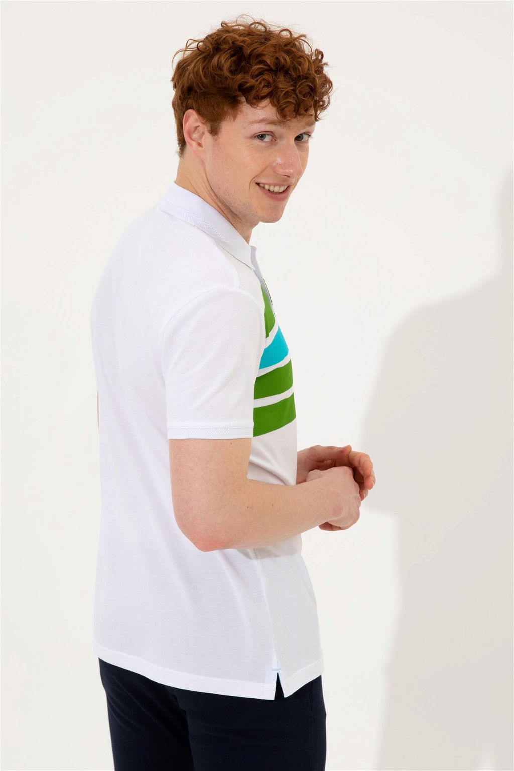 Мужская футболка Apple Green с воротником-поло Неожиданная скидка в корзине - U.s. polo assn фото 5