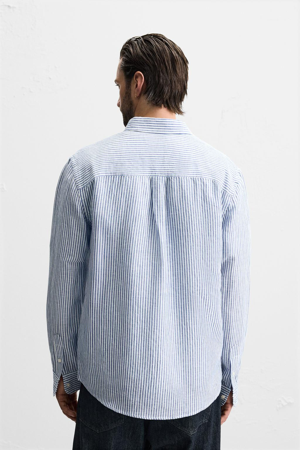 COTTON - LINEN SHIRT - Zara фото 45