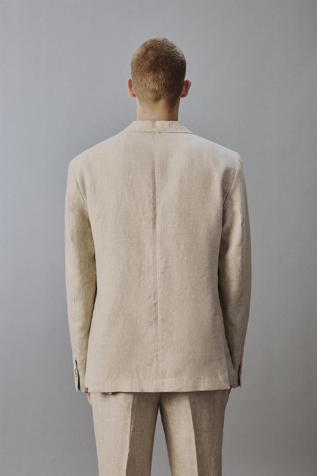 BLAZER TRAJE 100% LINO / Beige claro - Zara фото 3