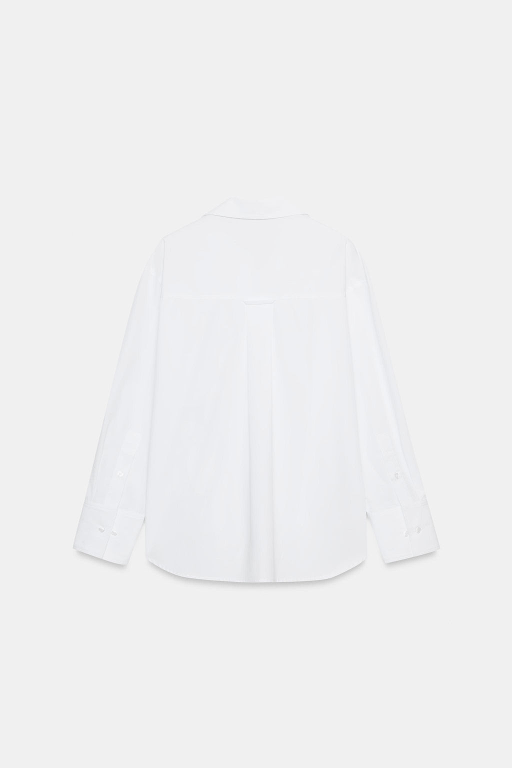 CAMISA B?SICA POPEL?N / Blanco - Zara фото 8