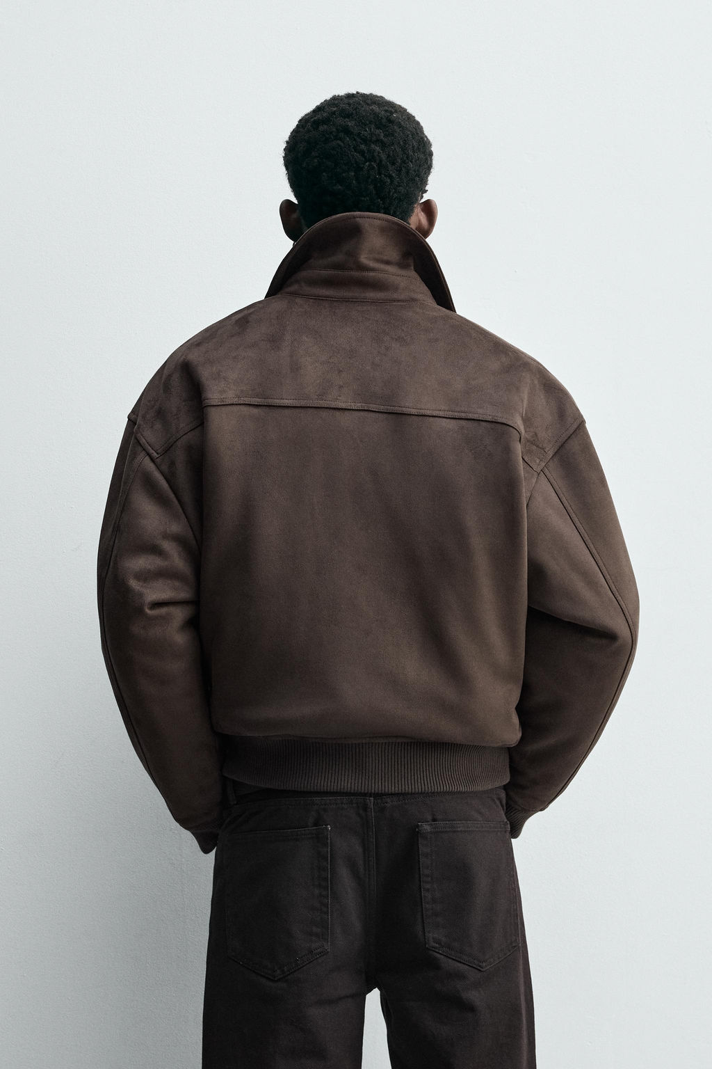 FAUX SUEDE QUILTED JACKET - Zara фото 3