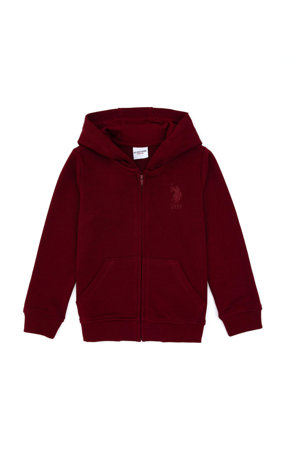 Erkek _ocuk Bordo Basic Kap__onlu Sweatshirt Sepette S_rpriz _ndirim
