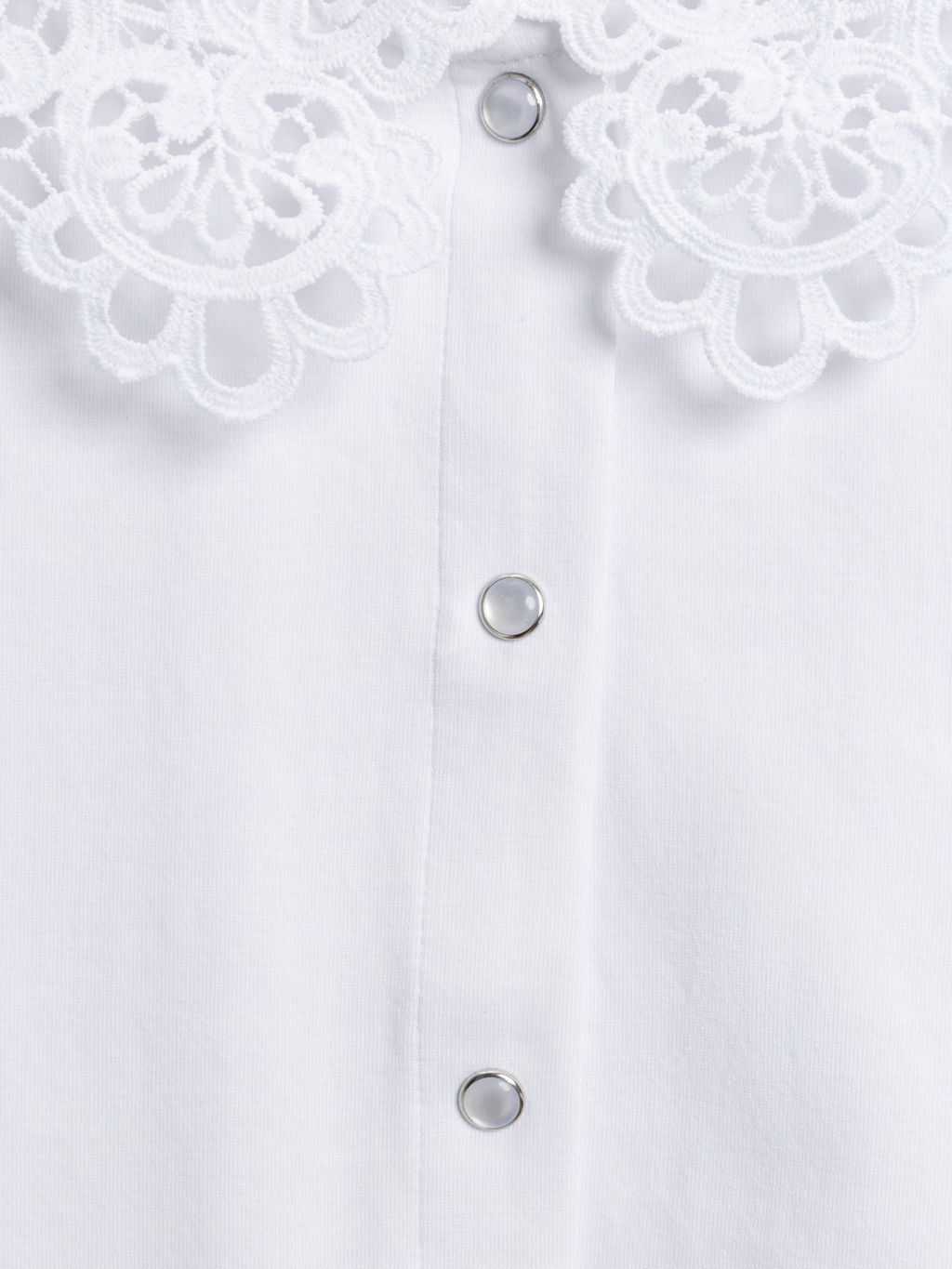 ACOOLA / Блузка детская для девочек Flores белый  фото 5