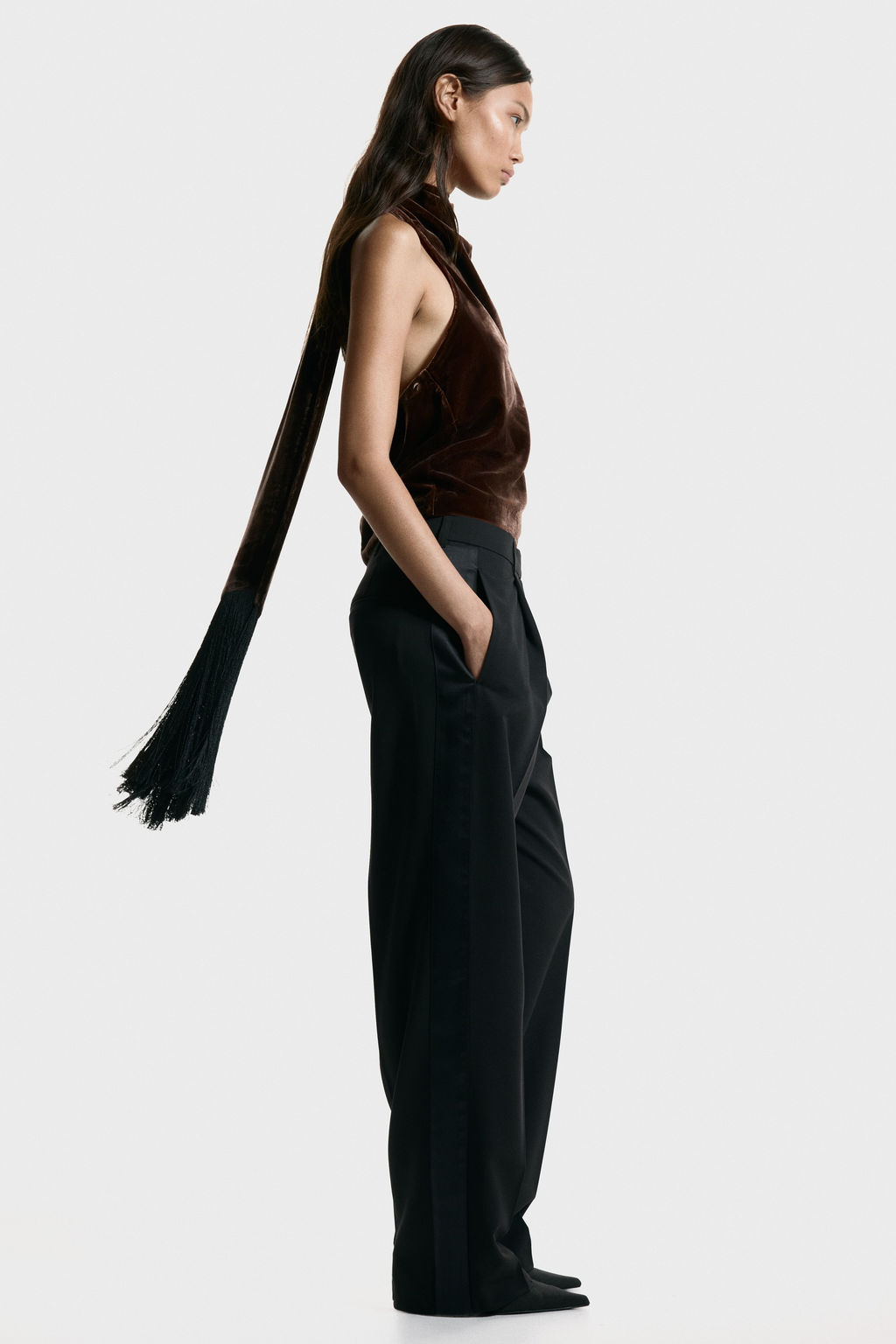 Top halter de terciopelo - H&m фото 2
