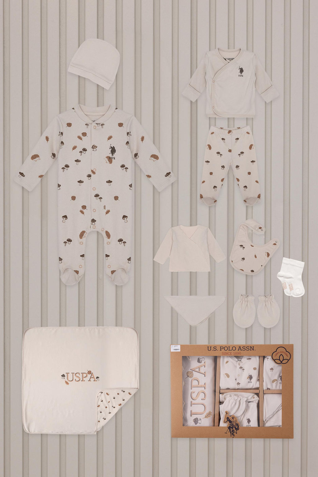 Erkek Bebek Krem Pijama Tak_m_