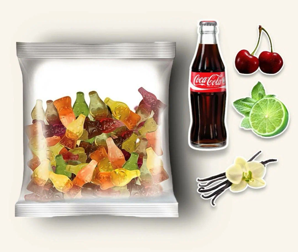 KrutFrut, мармелад жевательный с двойными вкусами кола и лайм, вишня и кола, кола и ваниль (упаковка 0,5 кг) - Крут фрут фото 2