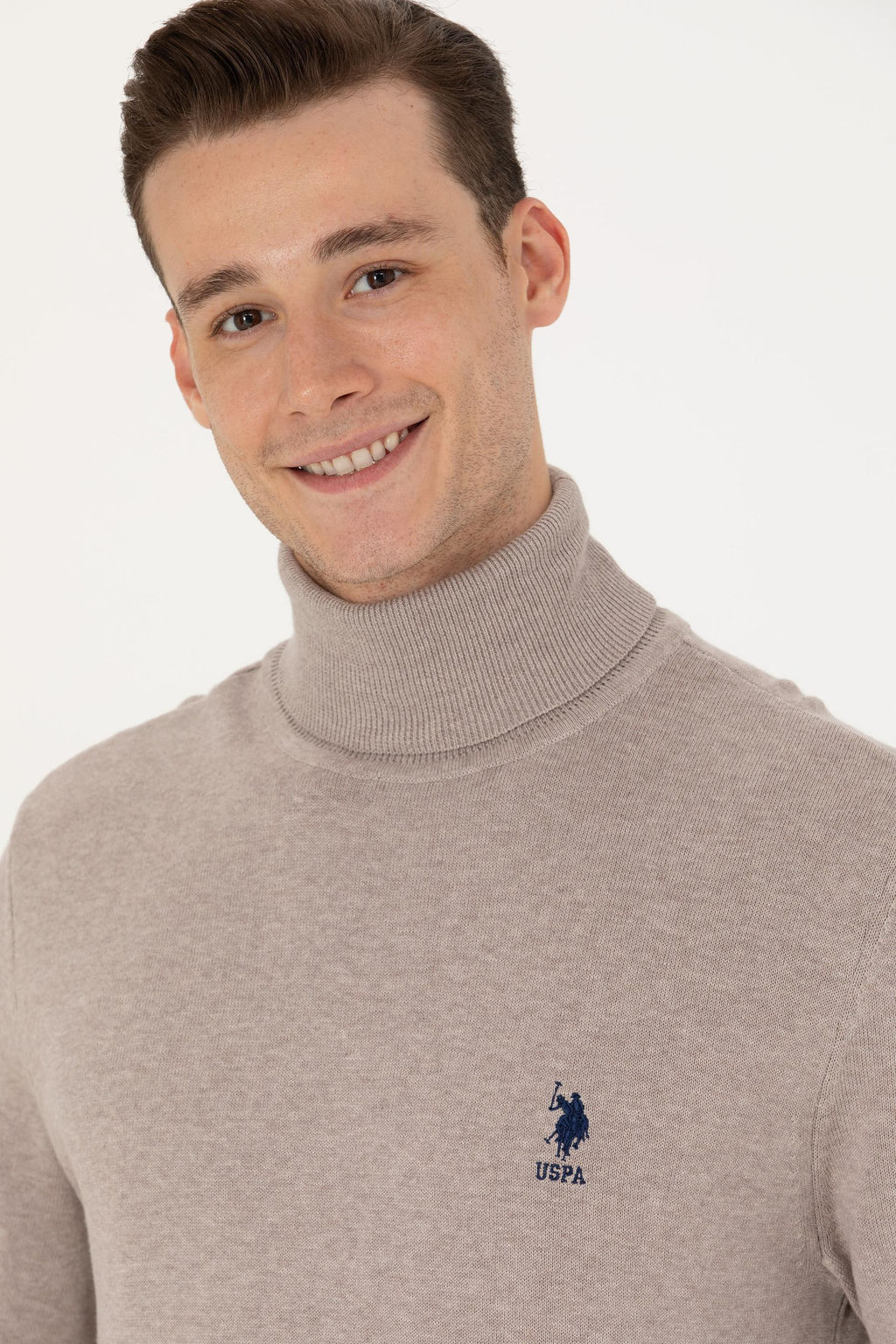 U. S. Polo Assn / Мужской базовый свитер из норки и меланжа - U.s. polo assn фото 15