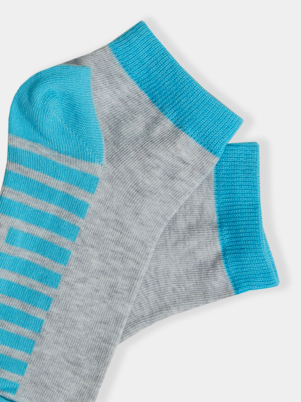 Цена за 5 пар! Носки детские серые с рисунком в виде полосок по следу - Mark formelle фото 4