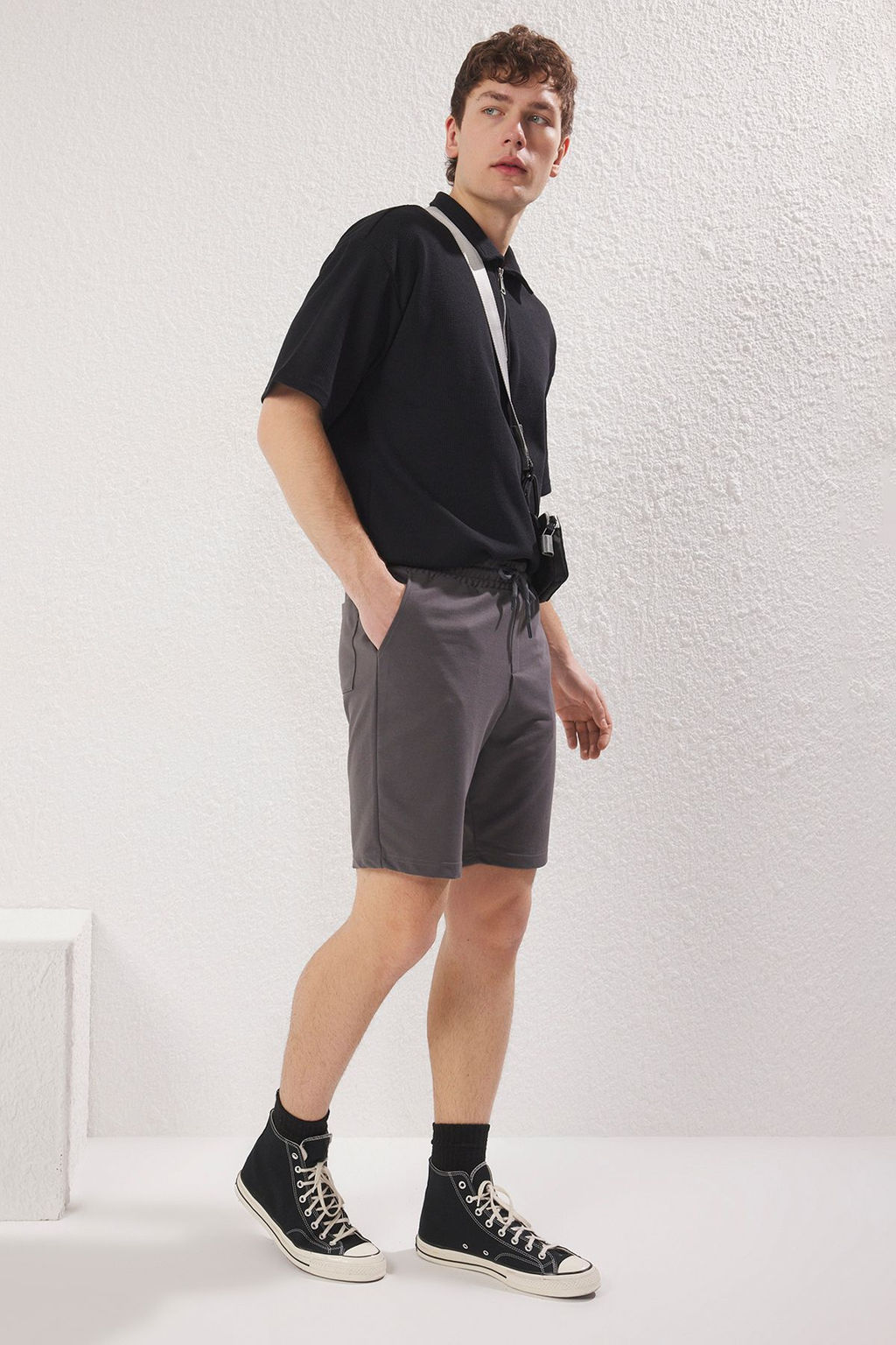 TRENDYOL MAN Bej Regular/Normal Kesim Basic Sort&Bermuda TMNSS20SR0068 - Trendyolmilla фото 45