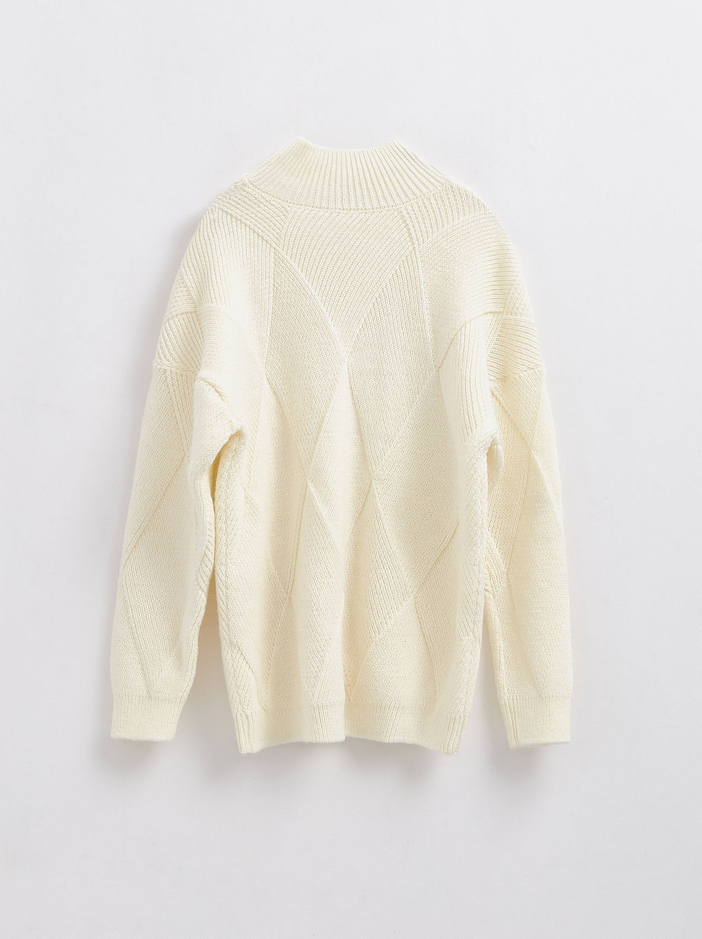 CONTE Удлиненный фактурный джемпер с геометрическим рисунком LDK 225 - Conte elegant фото 7