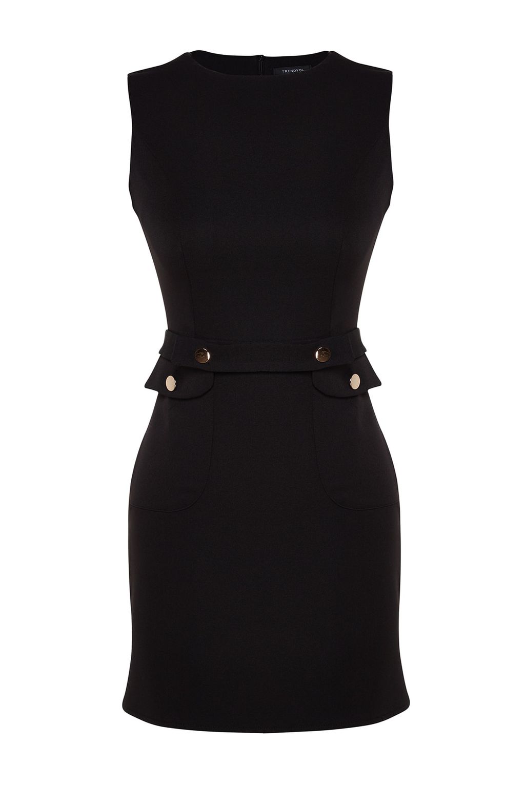 TRENDYOLMILLA Petrol Kemerli Vucudu Saran Cep Detayl? Mini Dokuma Elbise TWOSS23EL02037  фото 21