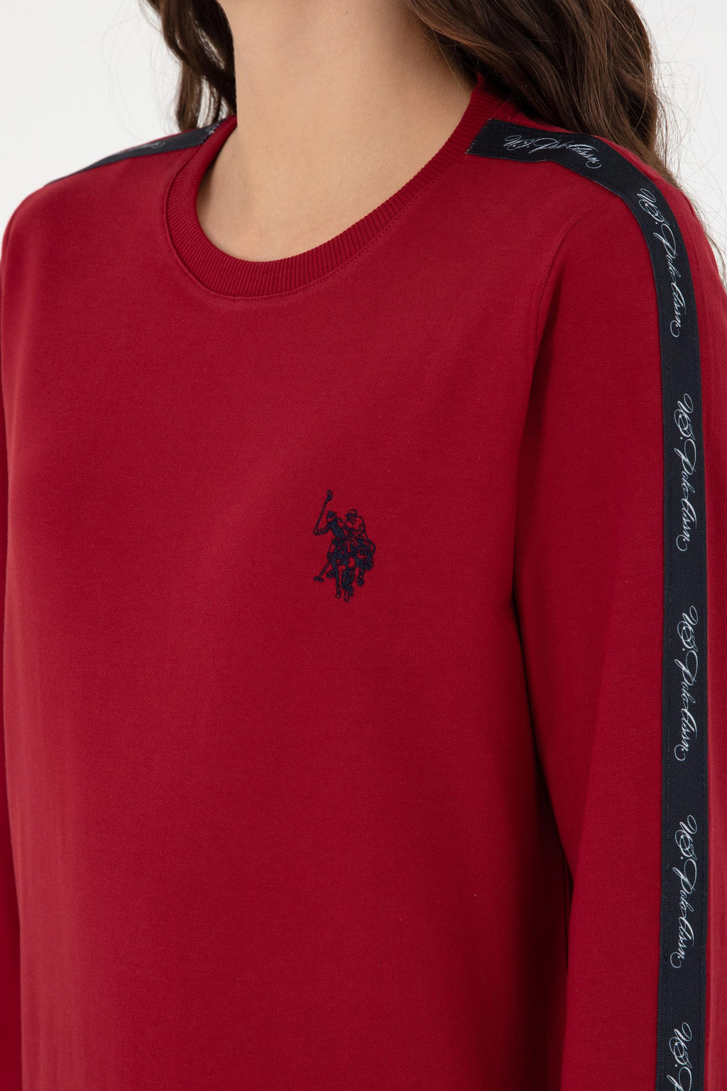 Женский бордово-красный пижамный комплект Неожиданная скидка в корзине - U.s. polo assn фото 6