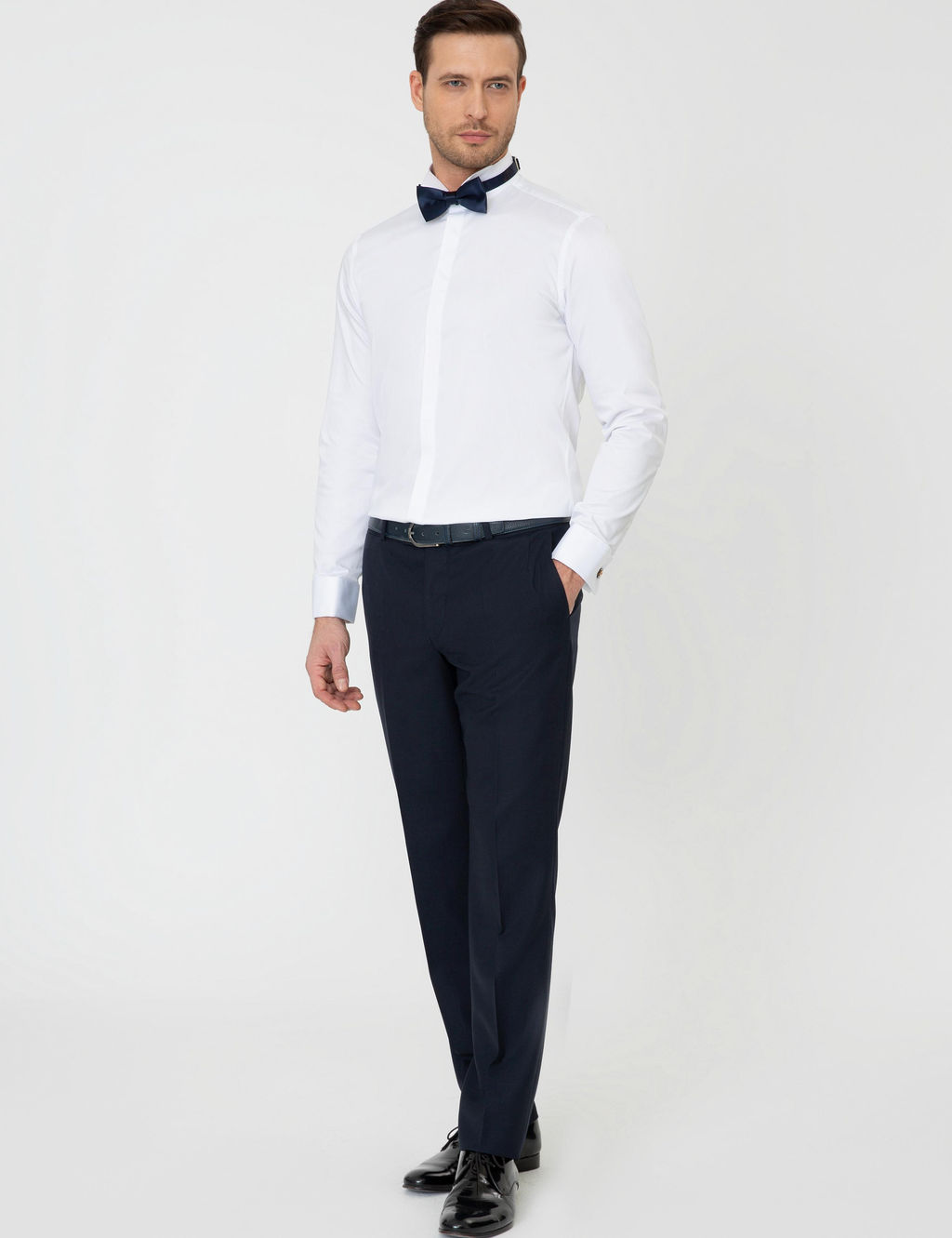 Beyaz Slim Fit Smokin G_mlek