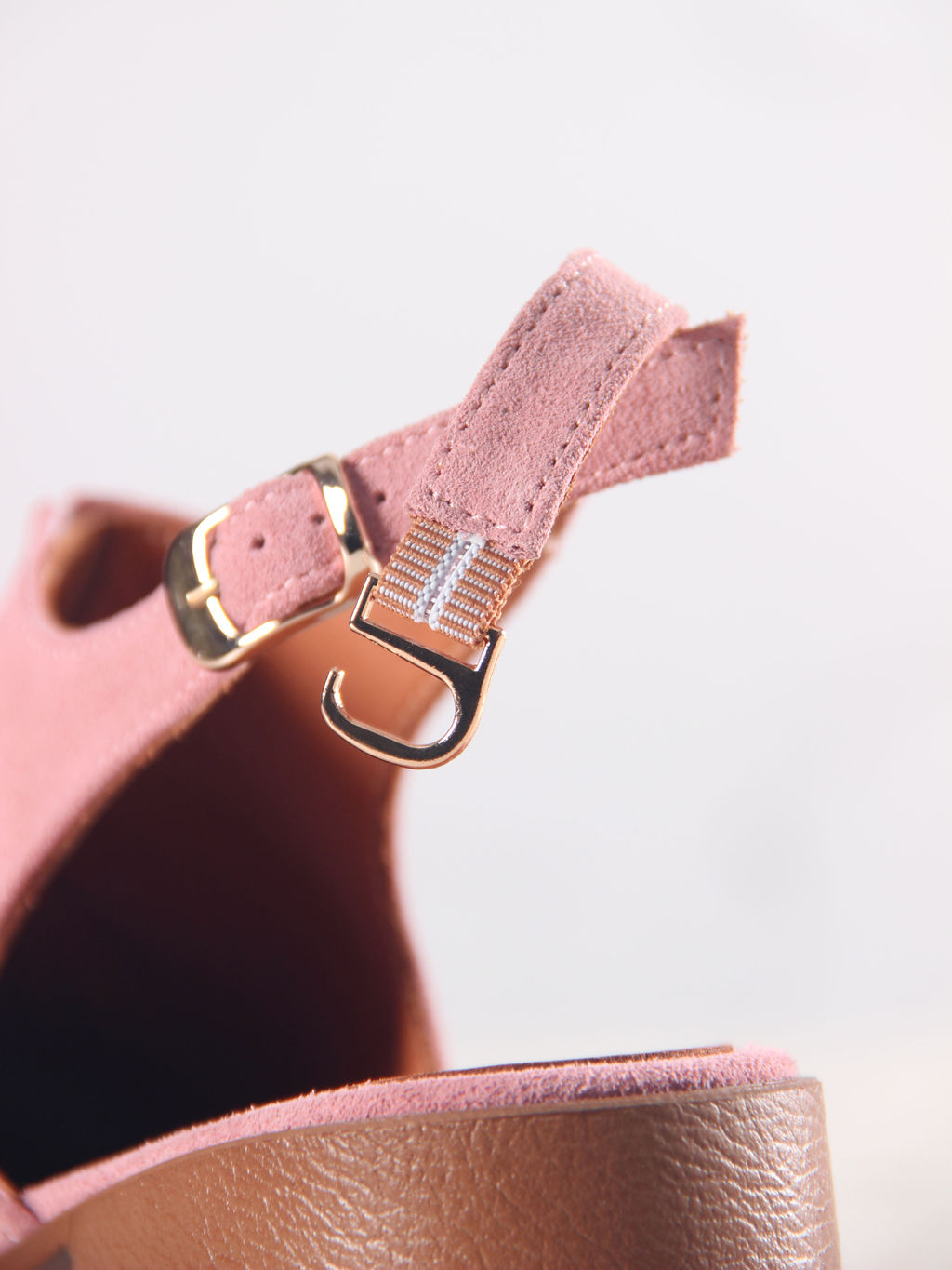 Босоножки 5133.23663br.Розовая замша+коричневый