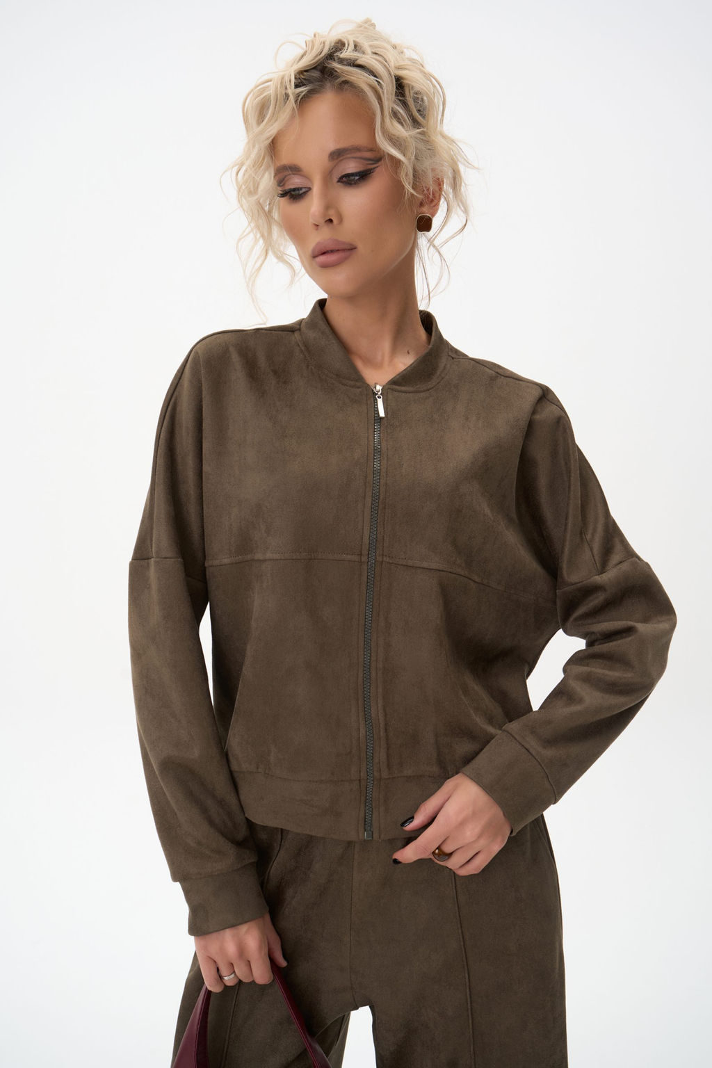 Бомбер Майли (оливковый) - Эльза фото 13