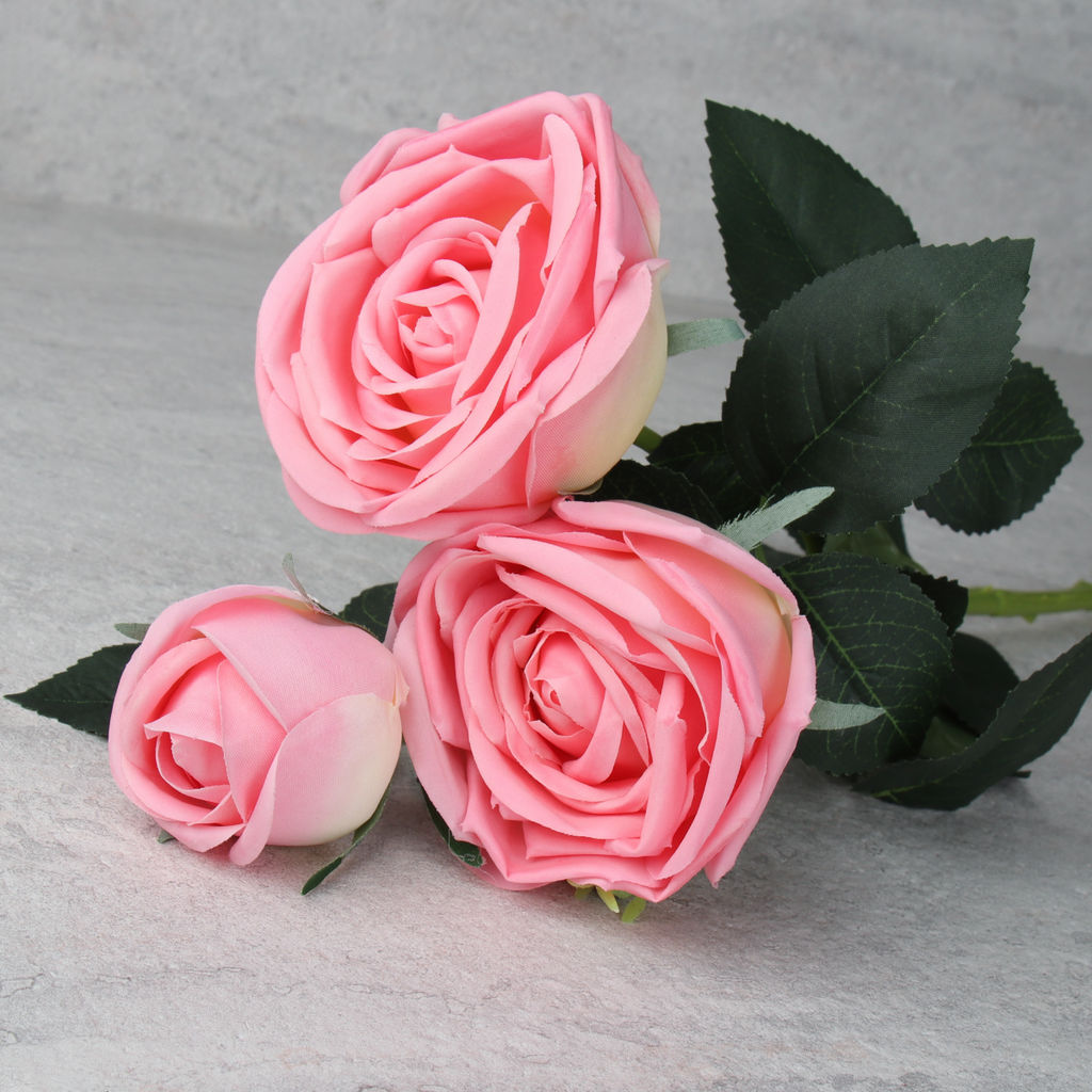 Цена за 1 шт. Цветок искусственный Пионовидная роза 73 см / GR-006 /уп 12/144/силикон - ГалеонТрейд фото 13