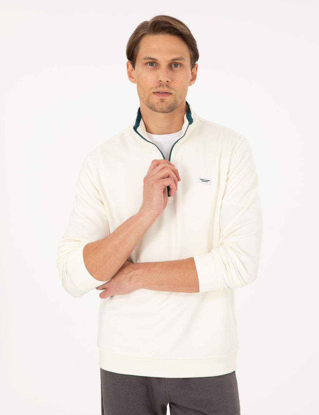Ekru Regular Fit Sweatshirt - Pierre cardin фото 3