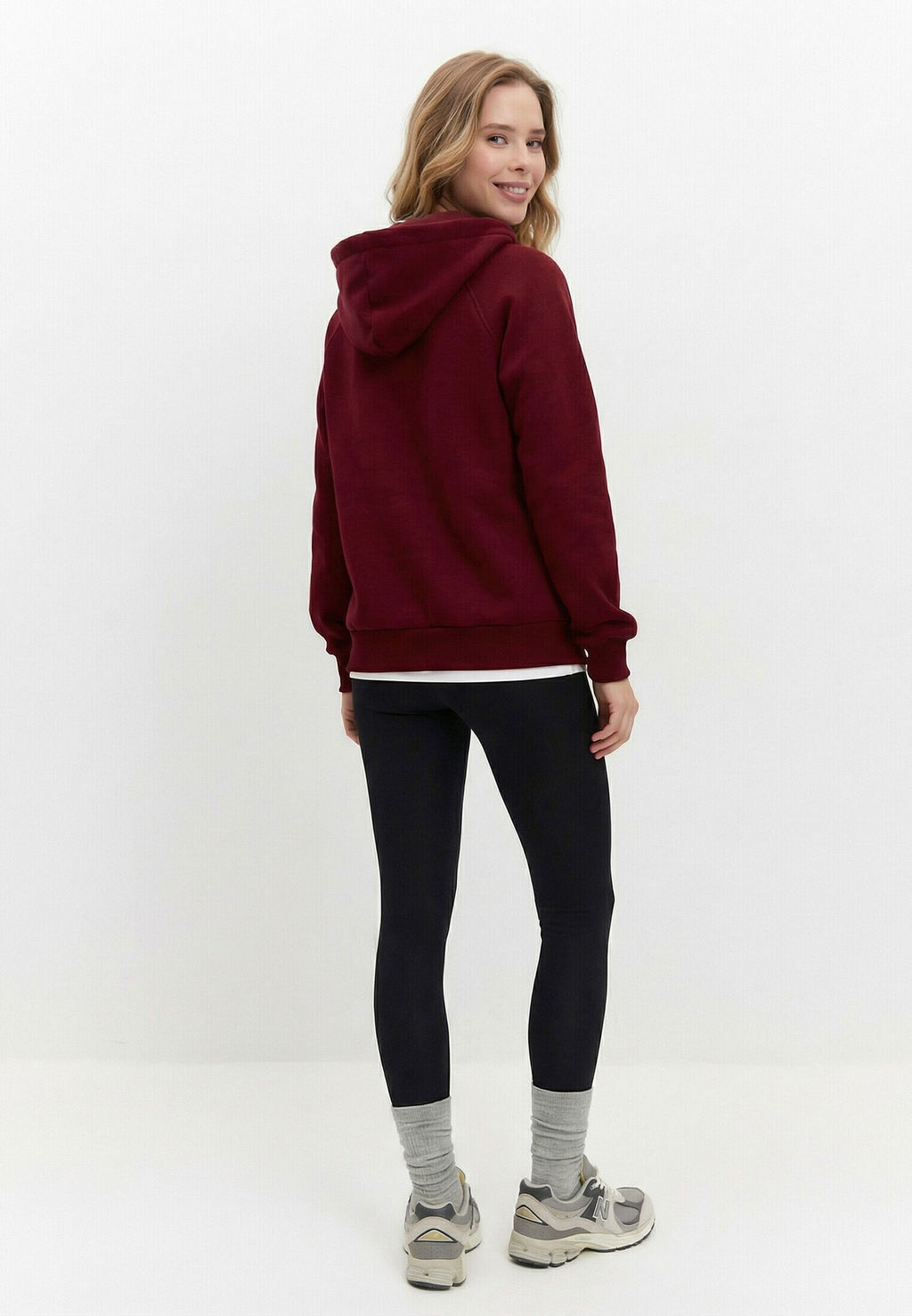 Толстовка женская 25234-532 футер темно-красный
