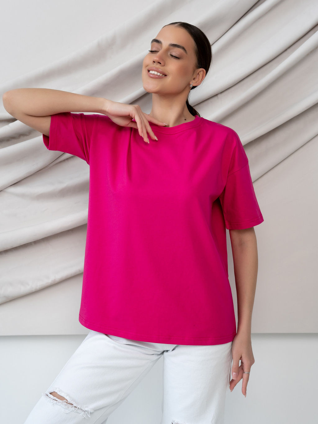 Футболка унисекс Оверсайз, цв. Фукция