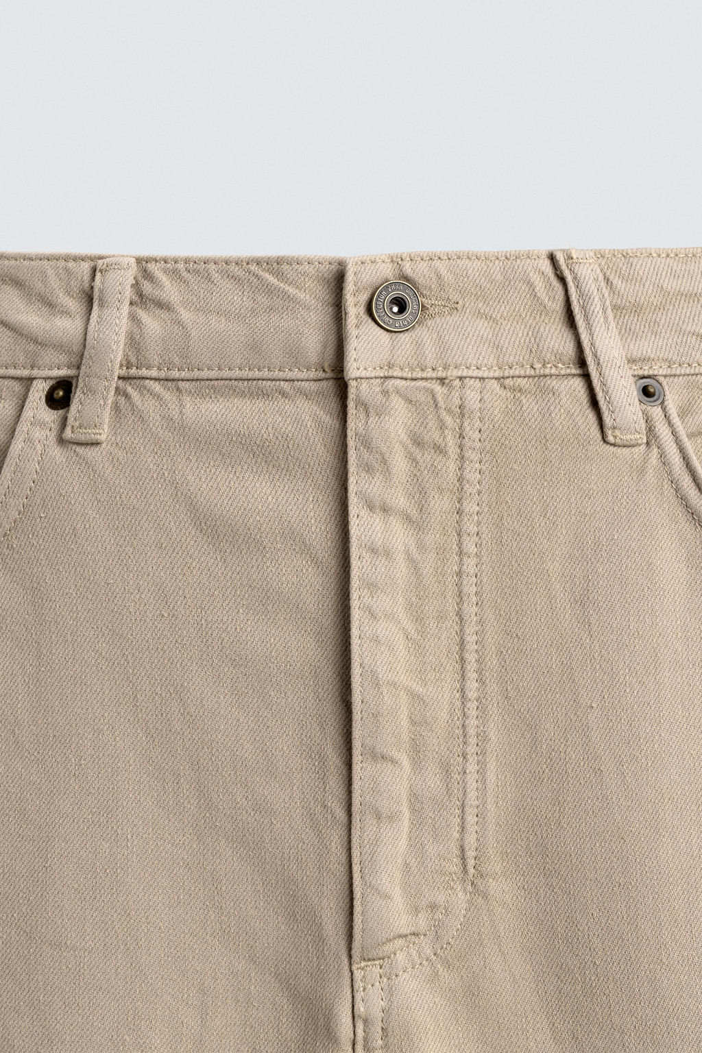 JEANS LIGEROS ALGOD?N - C??AMO / Beige vigor? - Zara фото 9