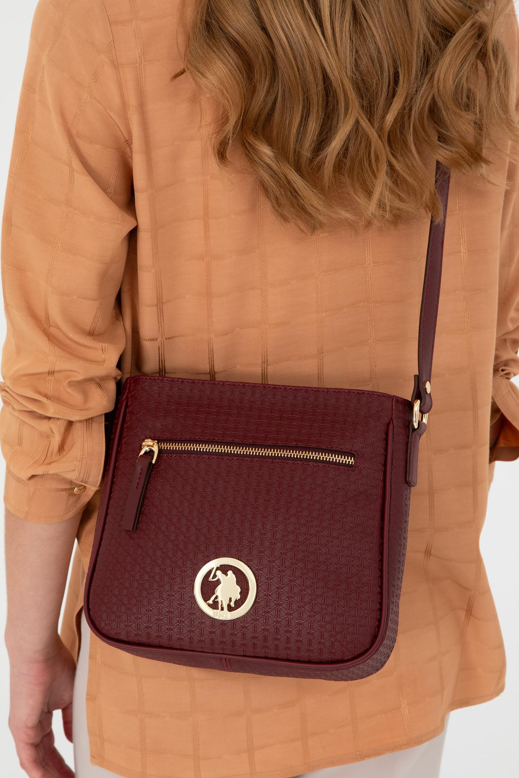 Женская бордовая сумка Неожиданная скидка в корзине - U.s. polo assn фото 2