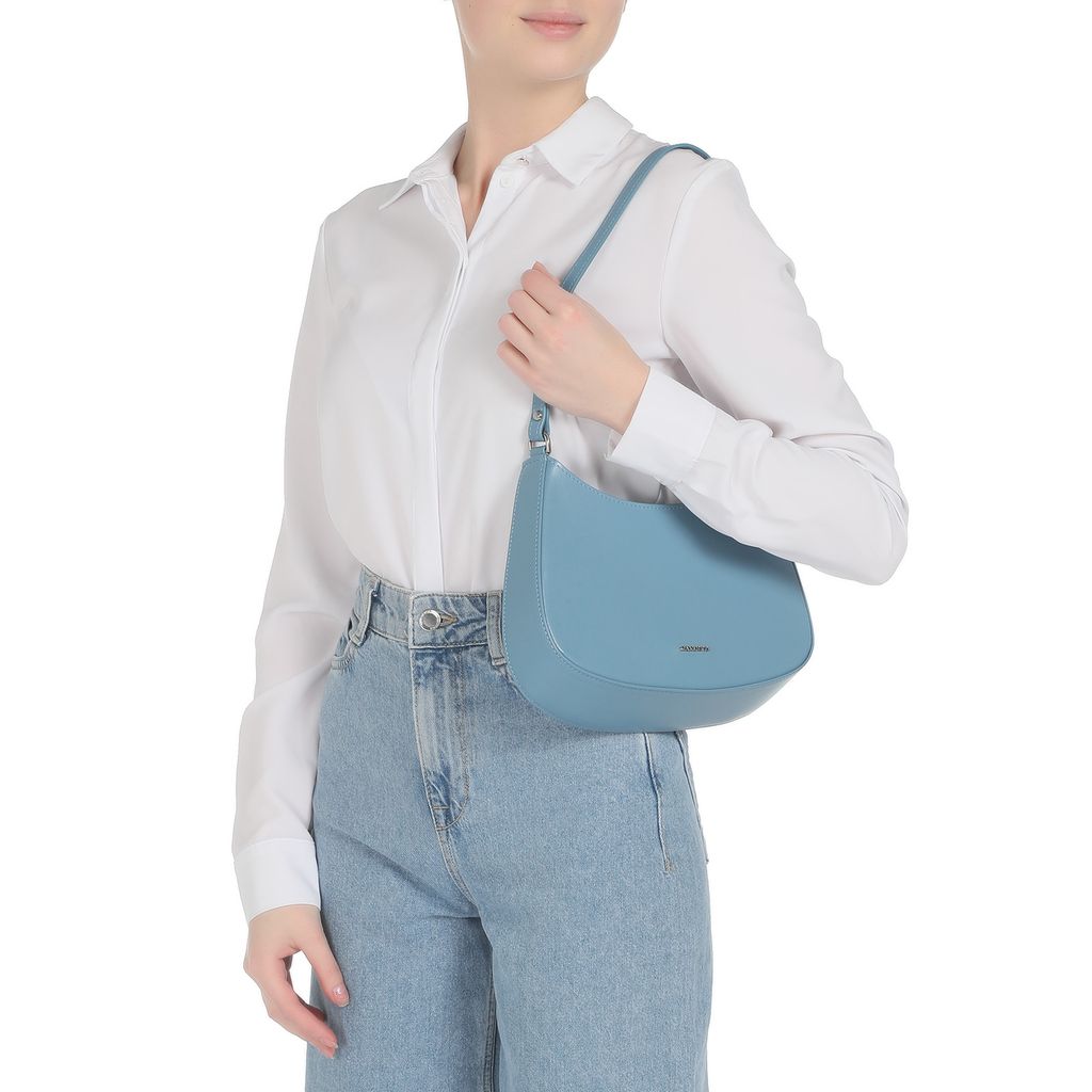 Женская сумка на плечо CALZETTI Артикул 2698679, голубой - Armani exchange фото 2