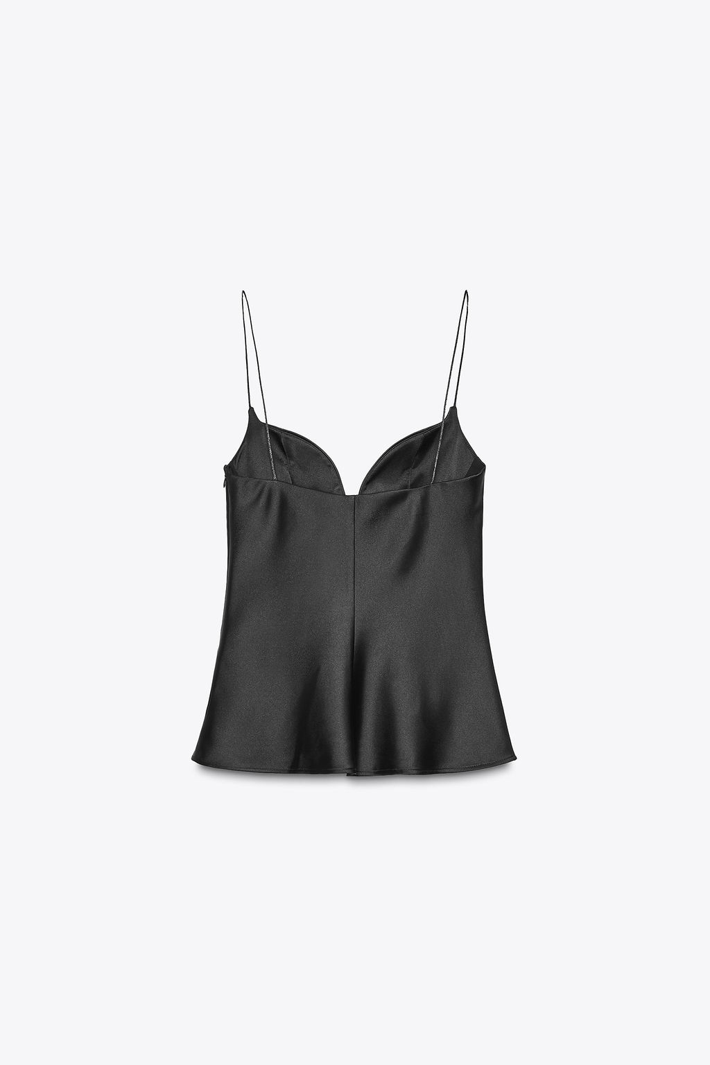 SWEETHEART NECKLINE SATIN TOP - Zara фото 7