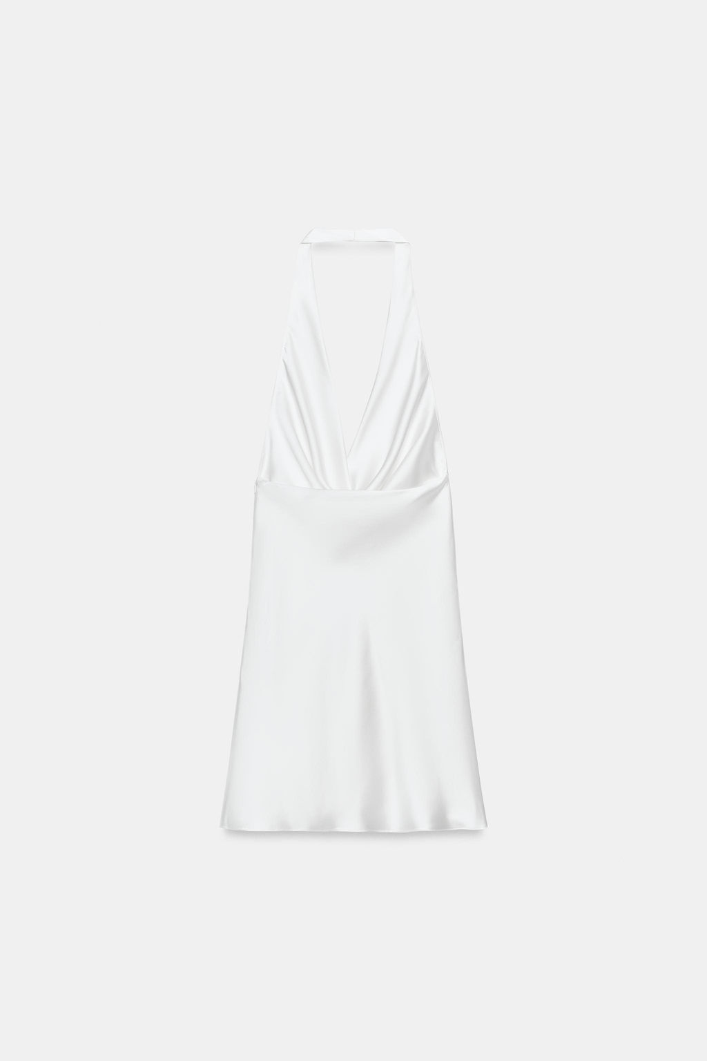 VESTIDO MINI SATINADO FAJ?N / Blanco - Zara фото 7