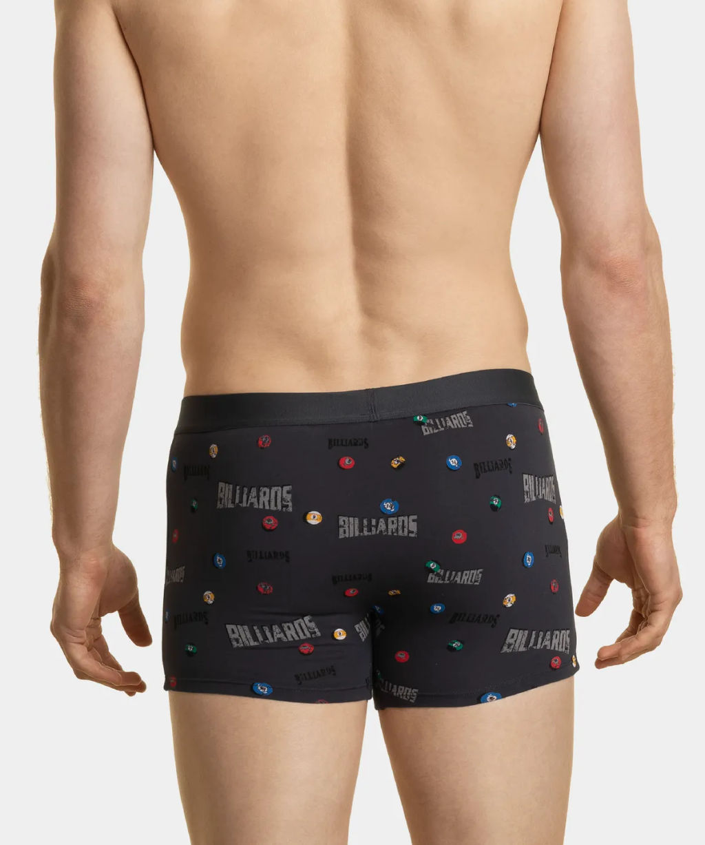 3MH-011/03 Трусы шорты Billards - набор 3 шт. графитовый + темно-голубой + темно-синий - Atlantic фото 4