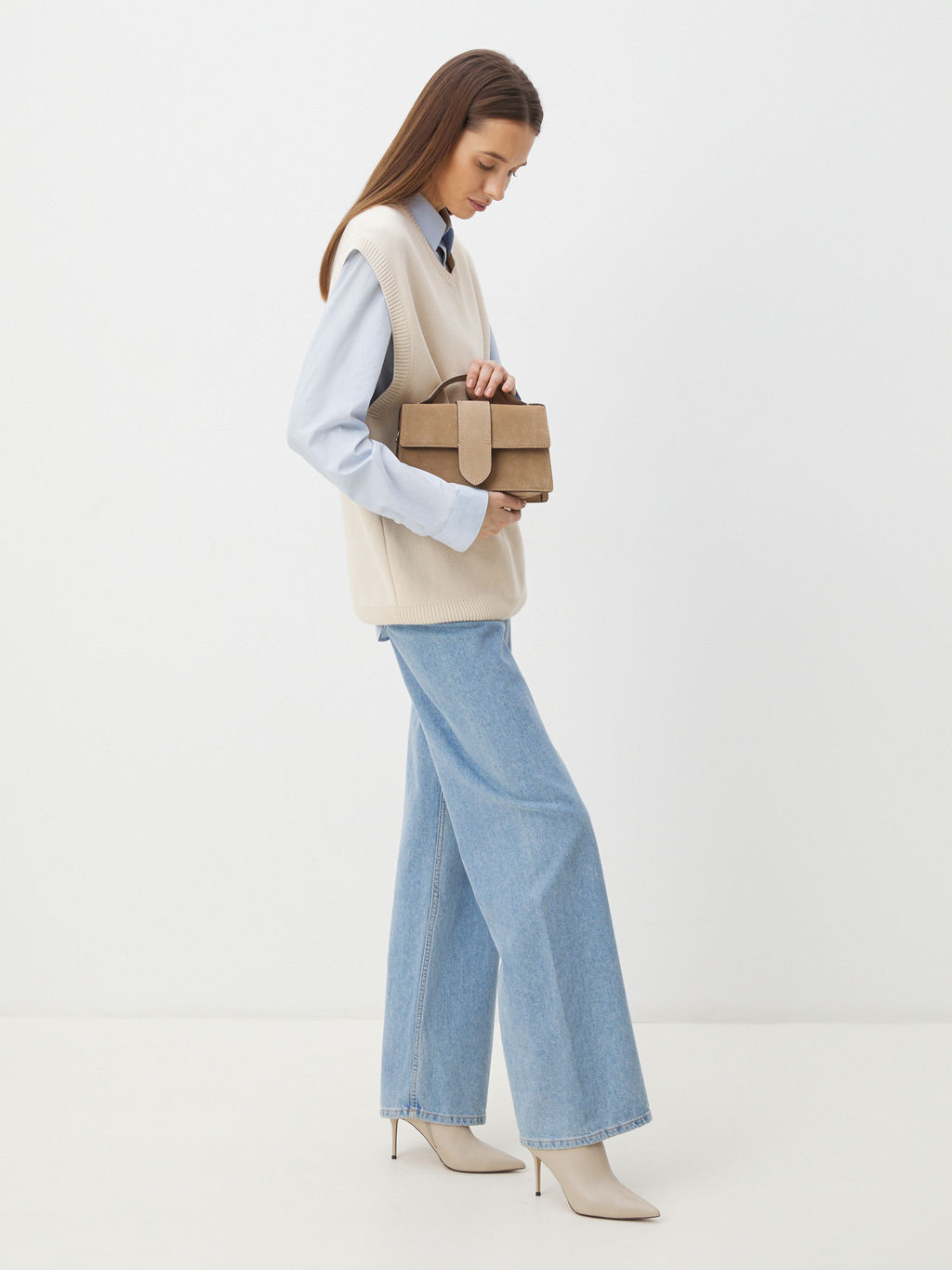 Женская сумка с ручками TENDANCE Артикул 4496226, темно-бежевый  фото 5