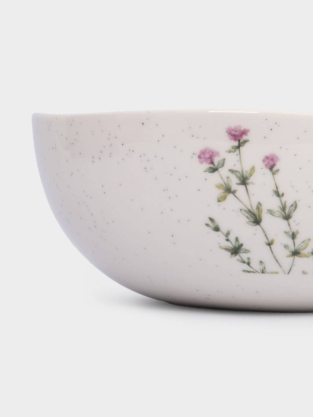 Салатник, 22х9 см, 2 л, фарфор N, белый, в крапинку, Чабер, Herbarium new - Anna lafarg фото 5