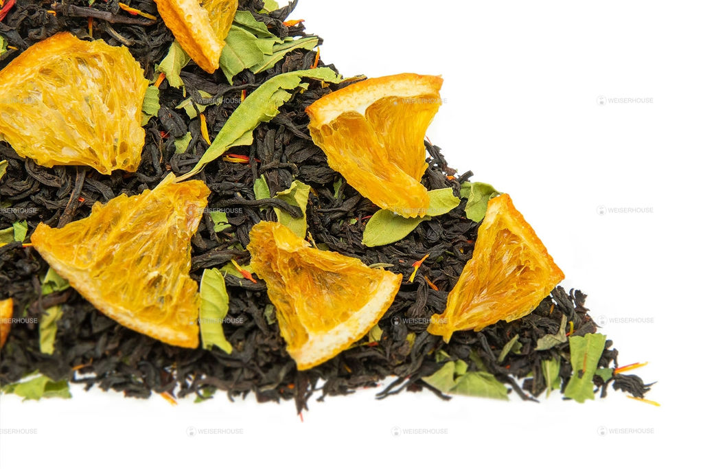 Черный ароматизированный чай GRUNBERG LITE  Мандариновая роща   фото 3