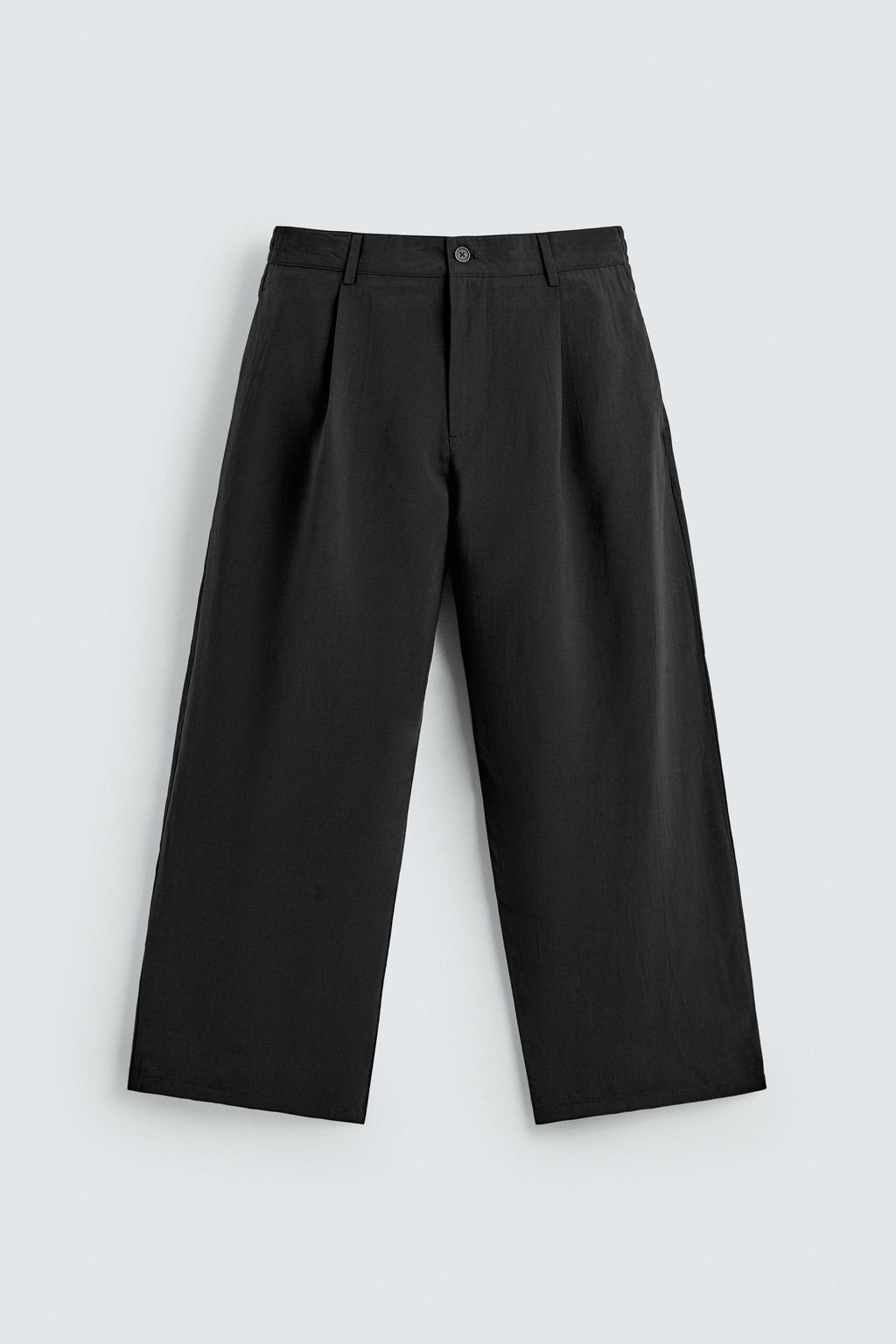 PANTAL?N FLUIDO PLIEGUES / Negro - Zara фото 6