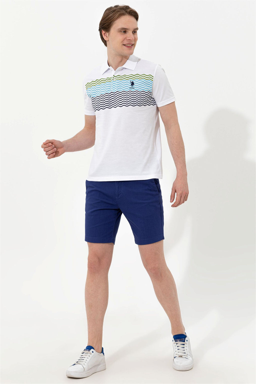 U. S. Polo Assn Мужские синие тканые шорты - U.s. polo assn фото 10