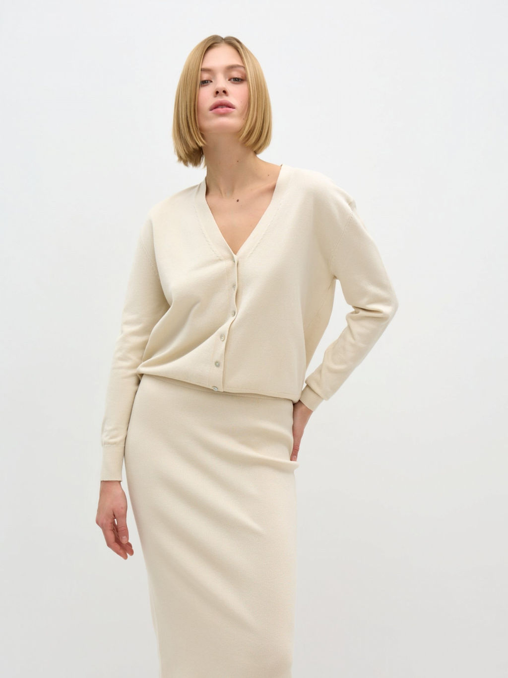 Conso/KUM 240721 - light beige Юбка женская